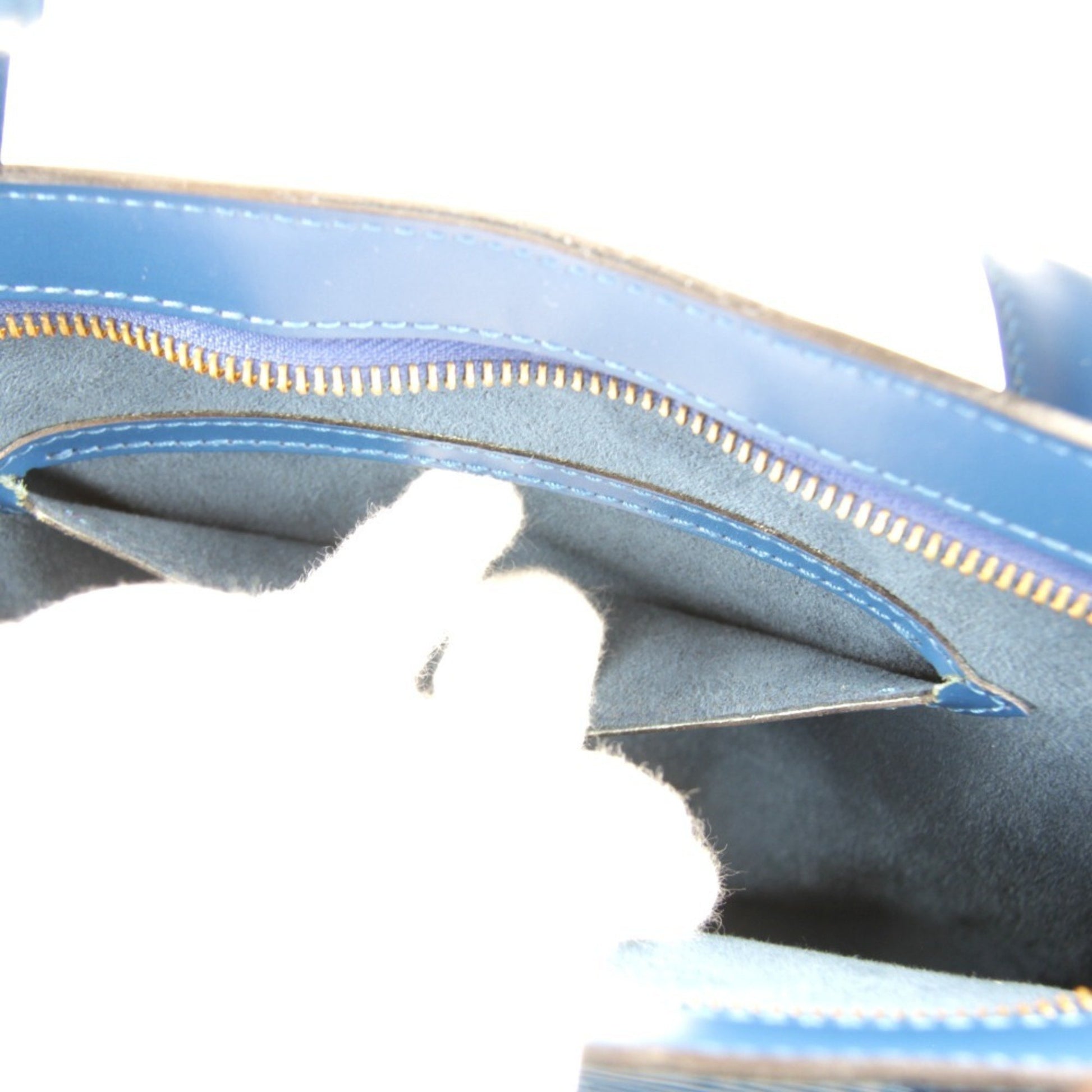 Louis Vuitton, Blue, Leather, handbag