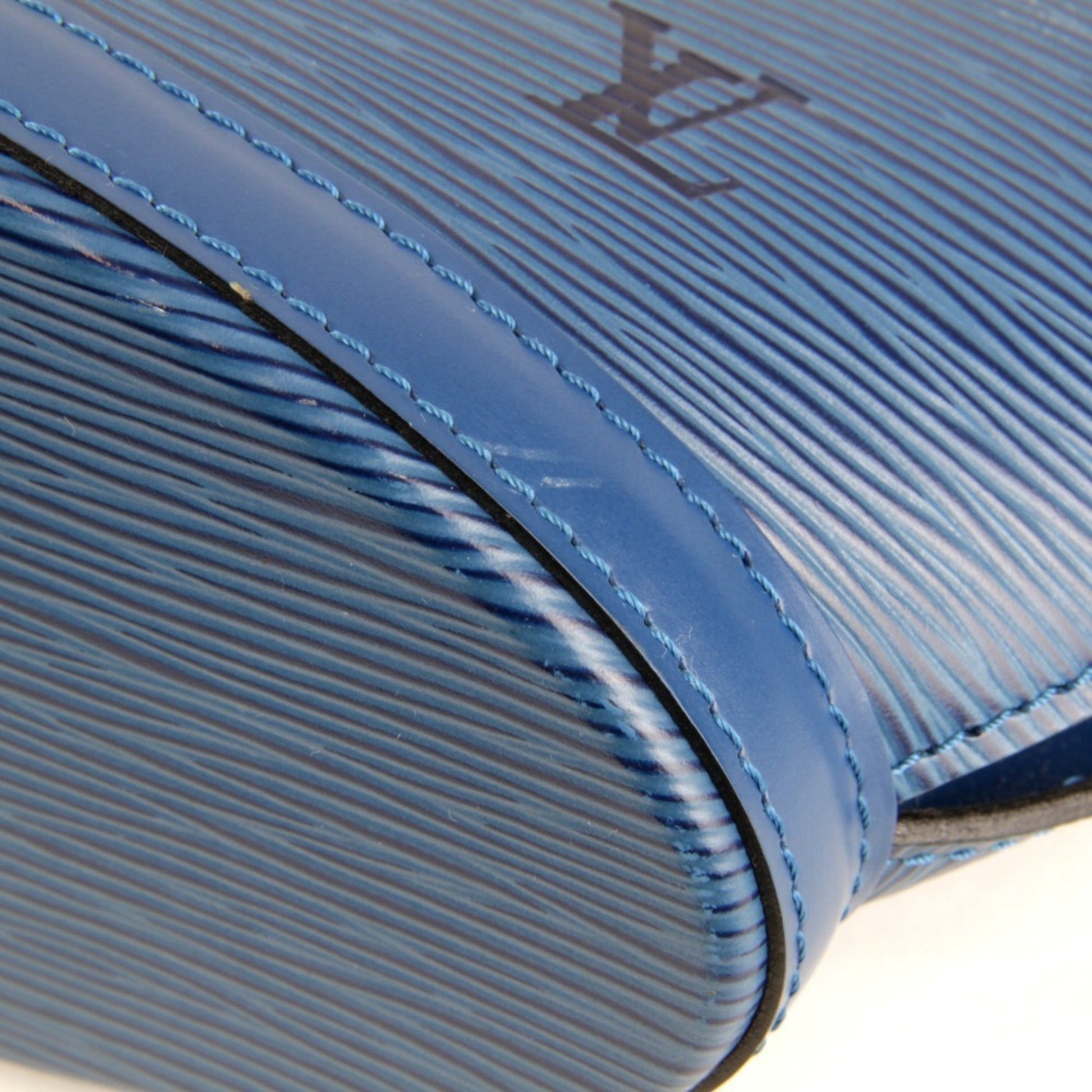 Louis Vuitton, Blue, Leather, handbag