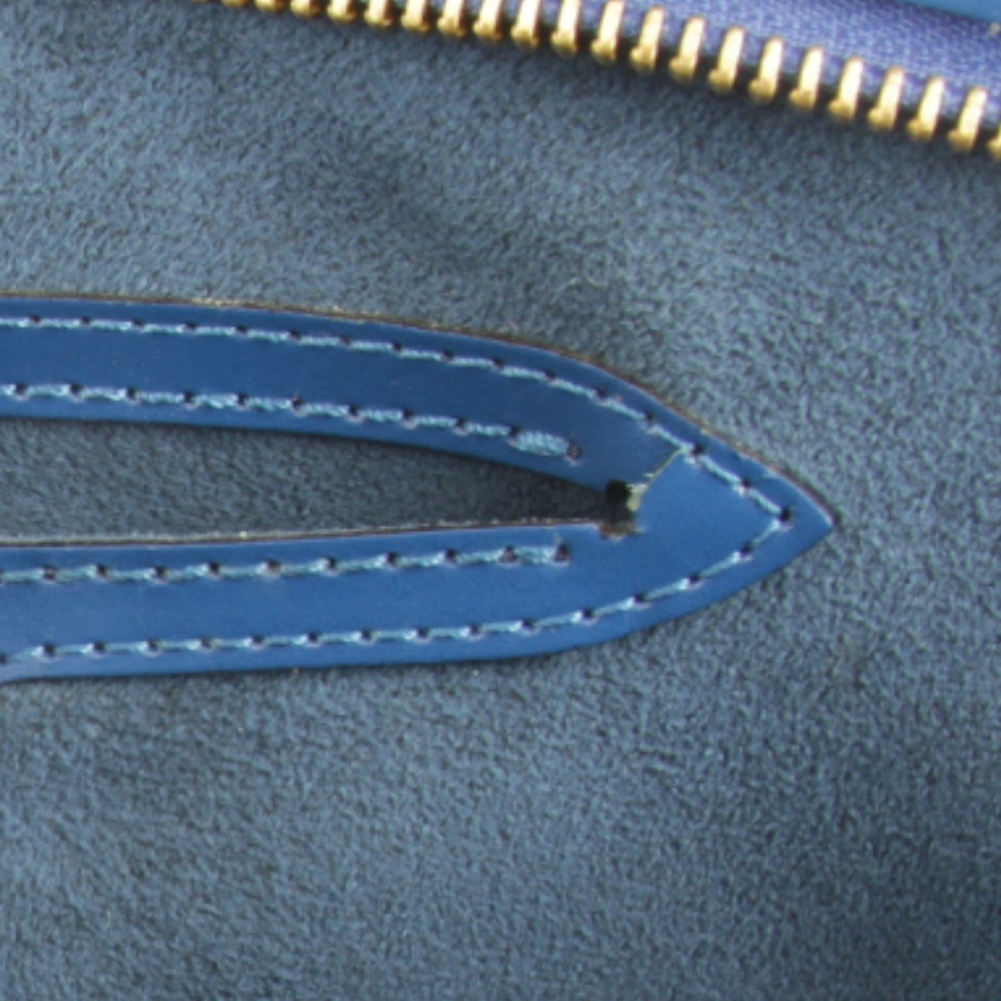 Louis Vuitton, Blue, Leather, handbag