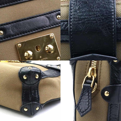 Louis Vuitton Petit Malle, Beige, Canvas, shoulder