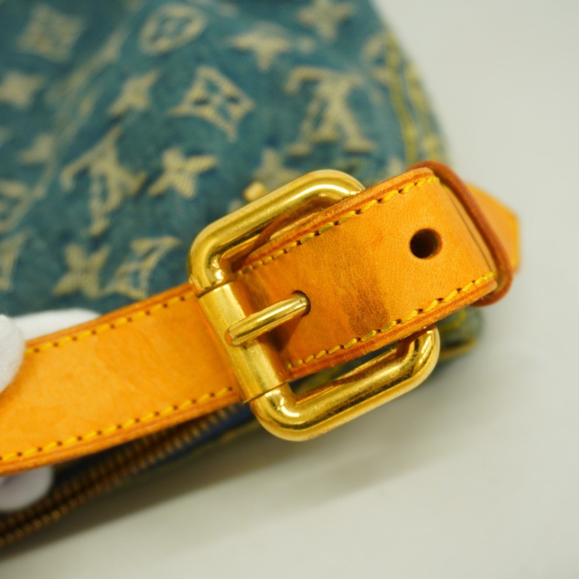 Louis Vuitton Baggy, Blue, Denim - Jeans, shoulder