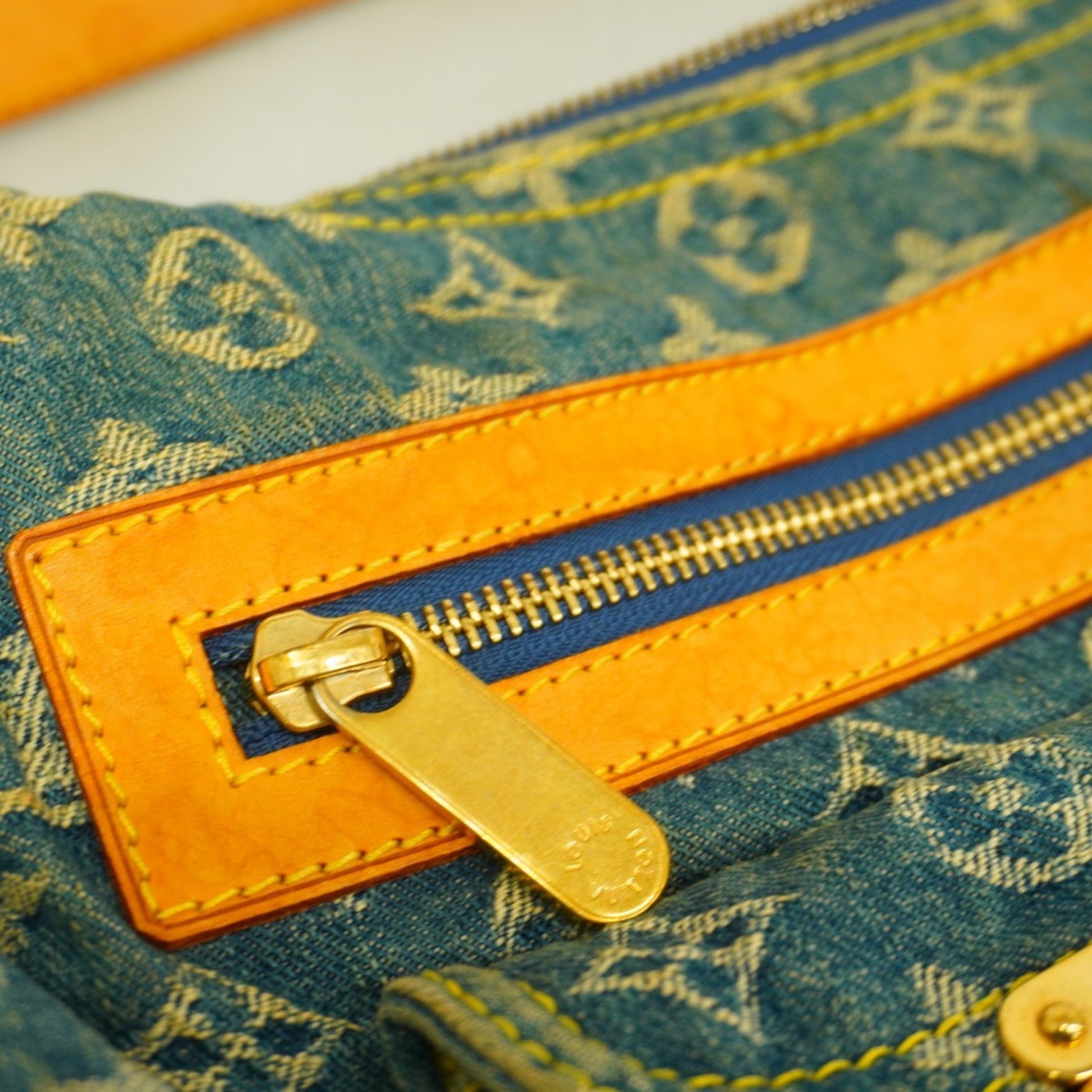 Louis Vuitton Baggy, Blue, Denim - Jeans, shoulder