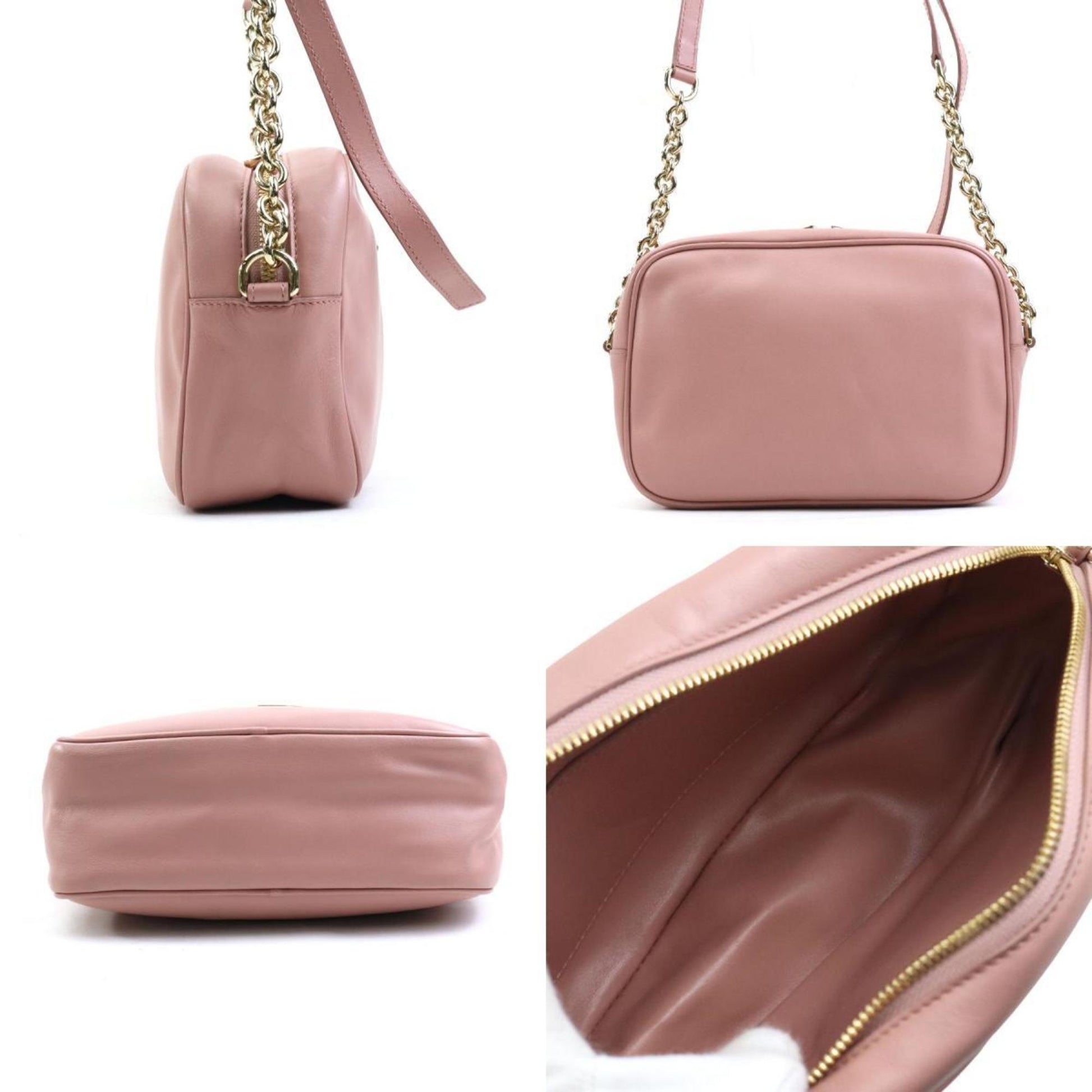 Salvatore Ferragamo Gancini, Pink, Leather, clutch