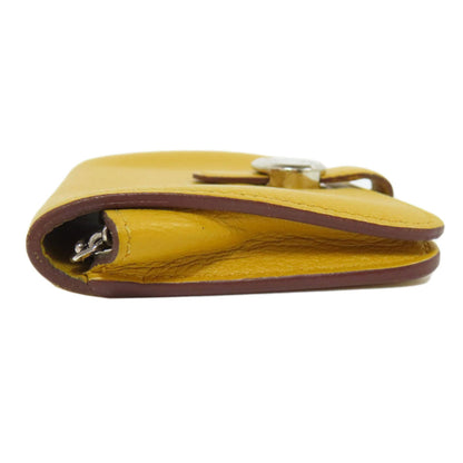 Hermès Dogon, Yellow, Leather, wallet