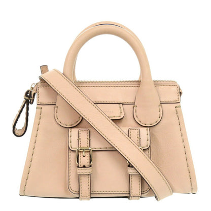 Chloé Edith, Beige, Leather, handbag