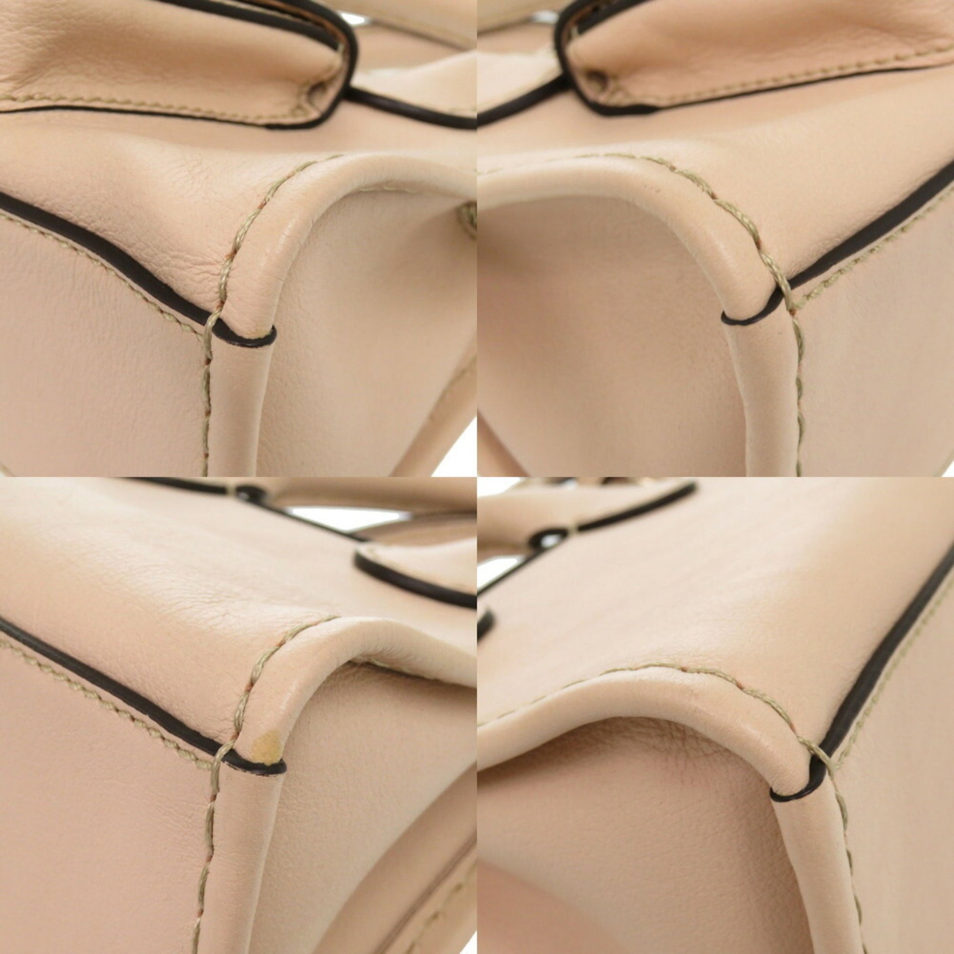 Chloé Edith, Beige, Leather, handbag
