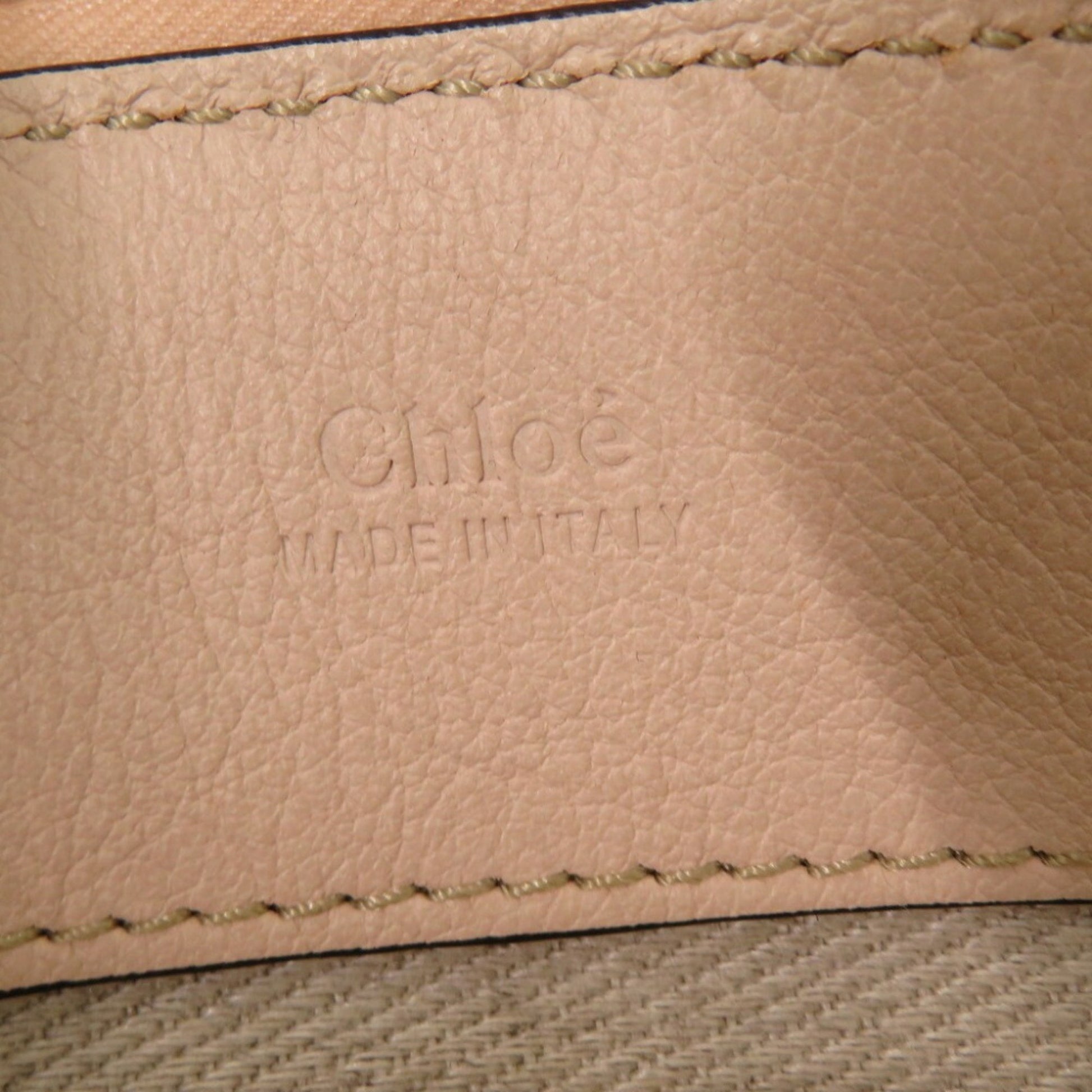 Chloé Edith, Beige, Leather, handbag