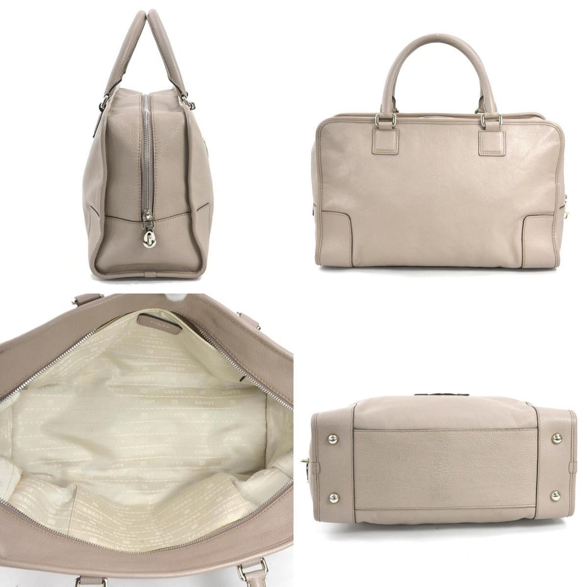 Loewe Amazona, Pink, Leather, handbag