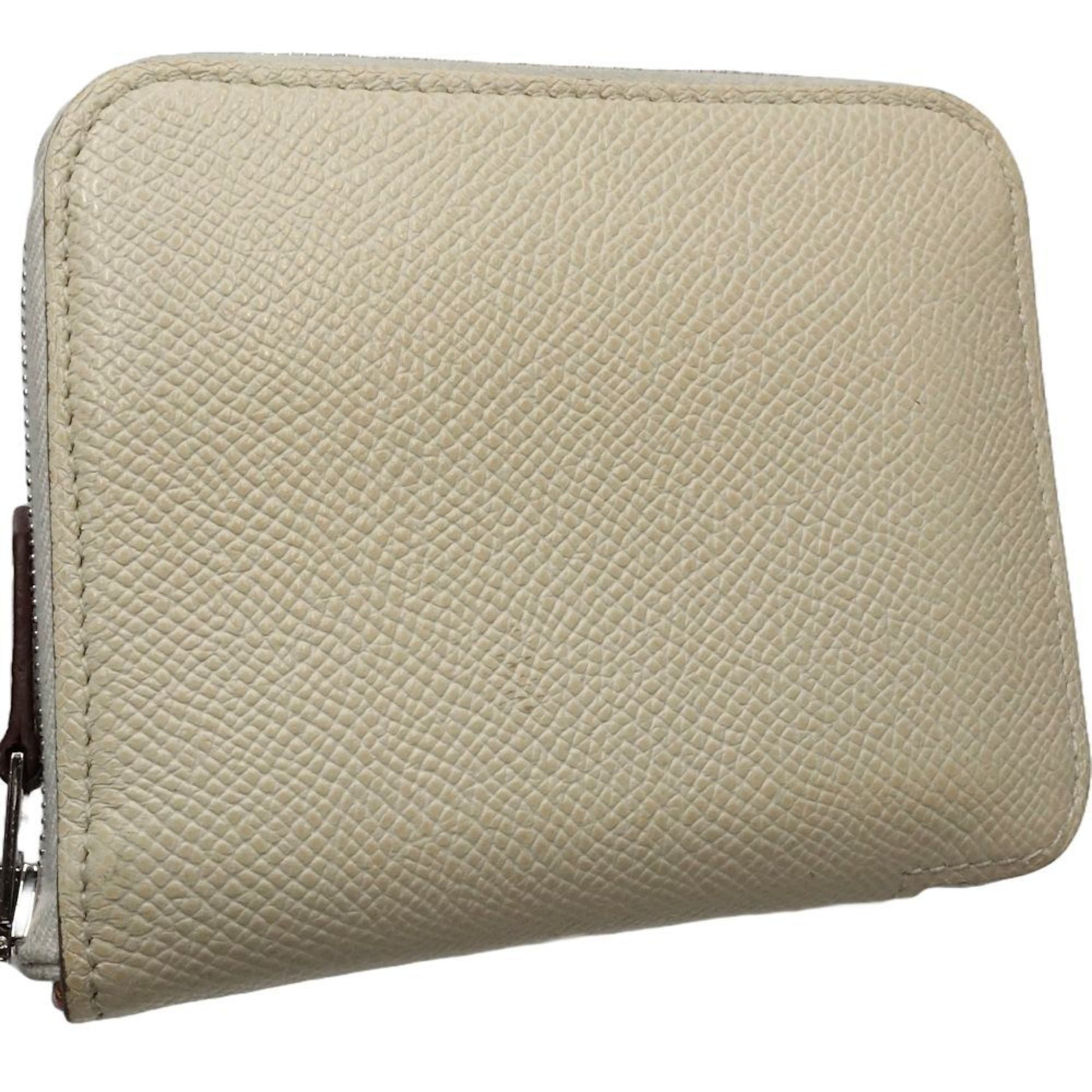 Hermès Silk'In, Ecru, Leather, wallet