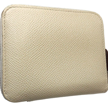Hermès Silk'In, Ecru, Leather, wallet