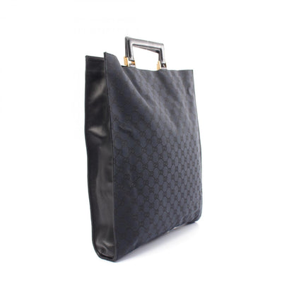 Gucci GG canvas, Black, Canvas, tote