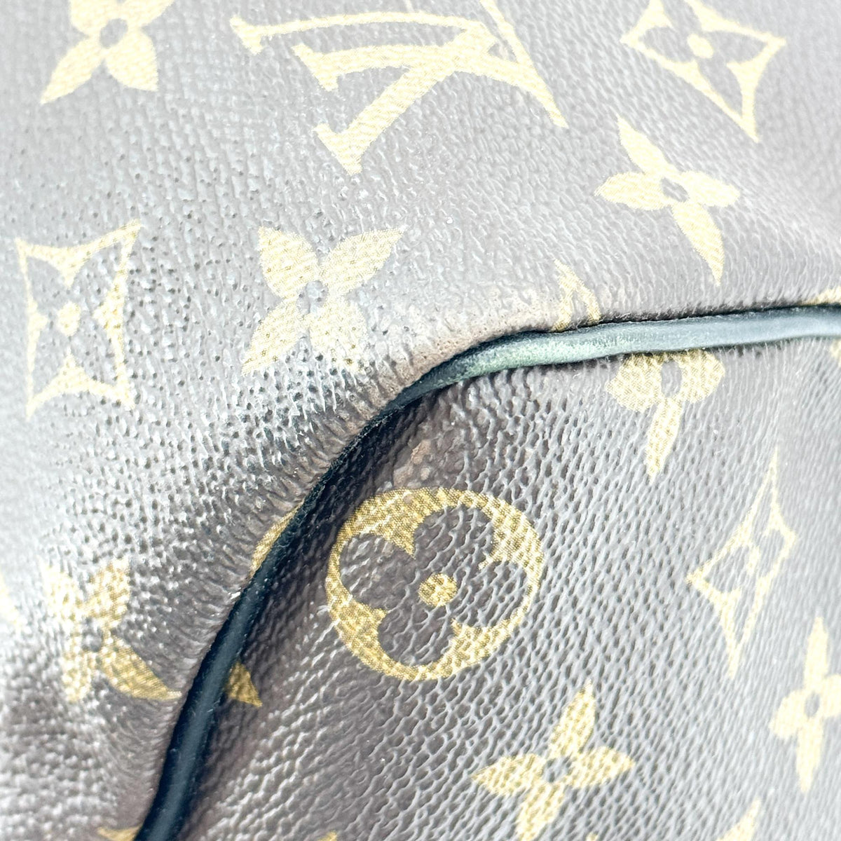 Louis Vuitton Keepall Bandouliere Macassar Monogram Canvas, Brown, Canvas, Travel Bag