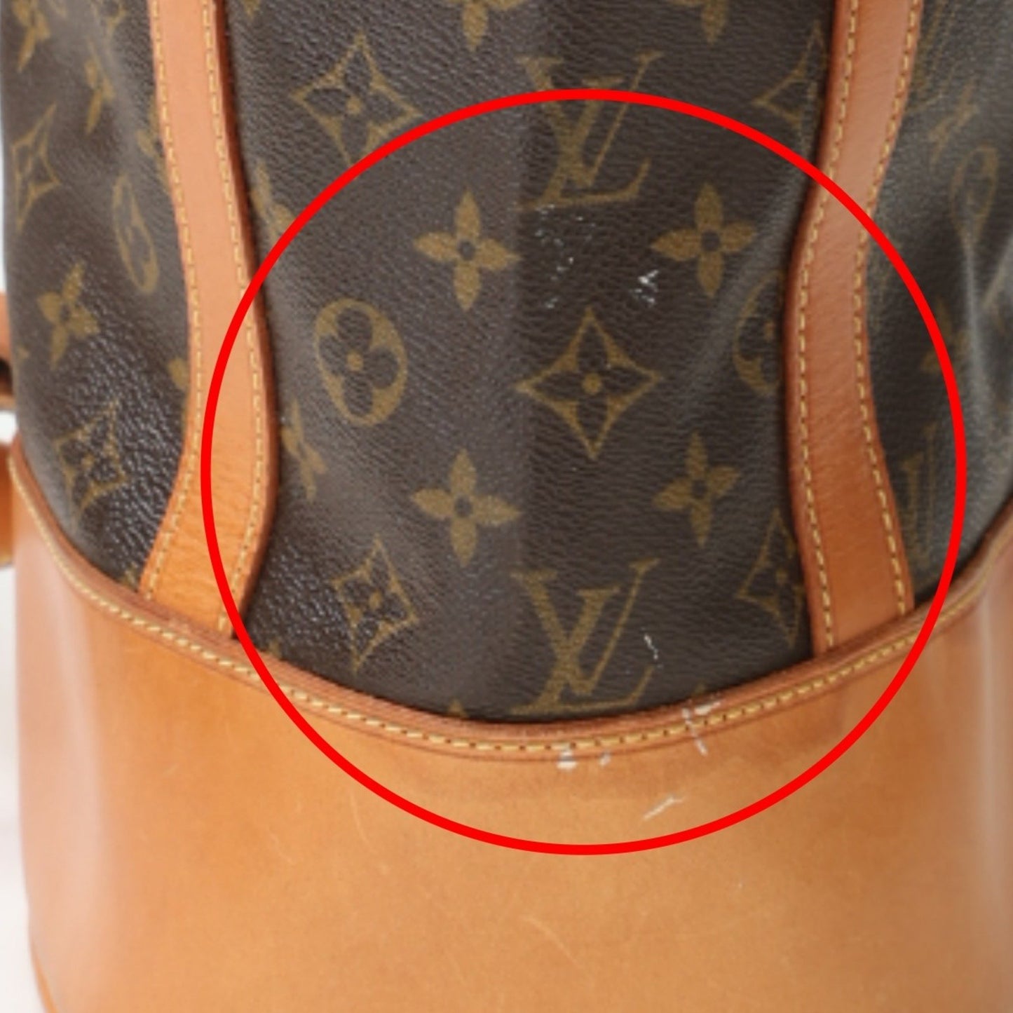 Louis Vuitton Randonnée, Brown, Canvas, shoulder