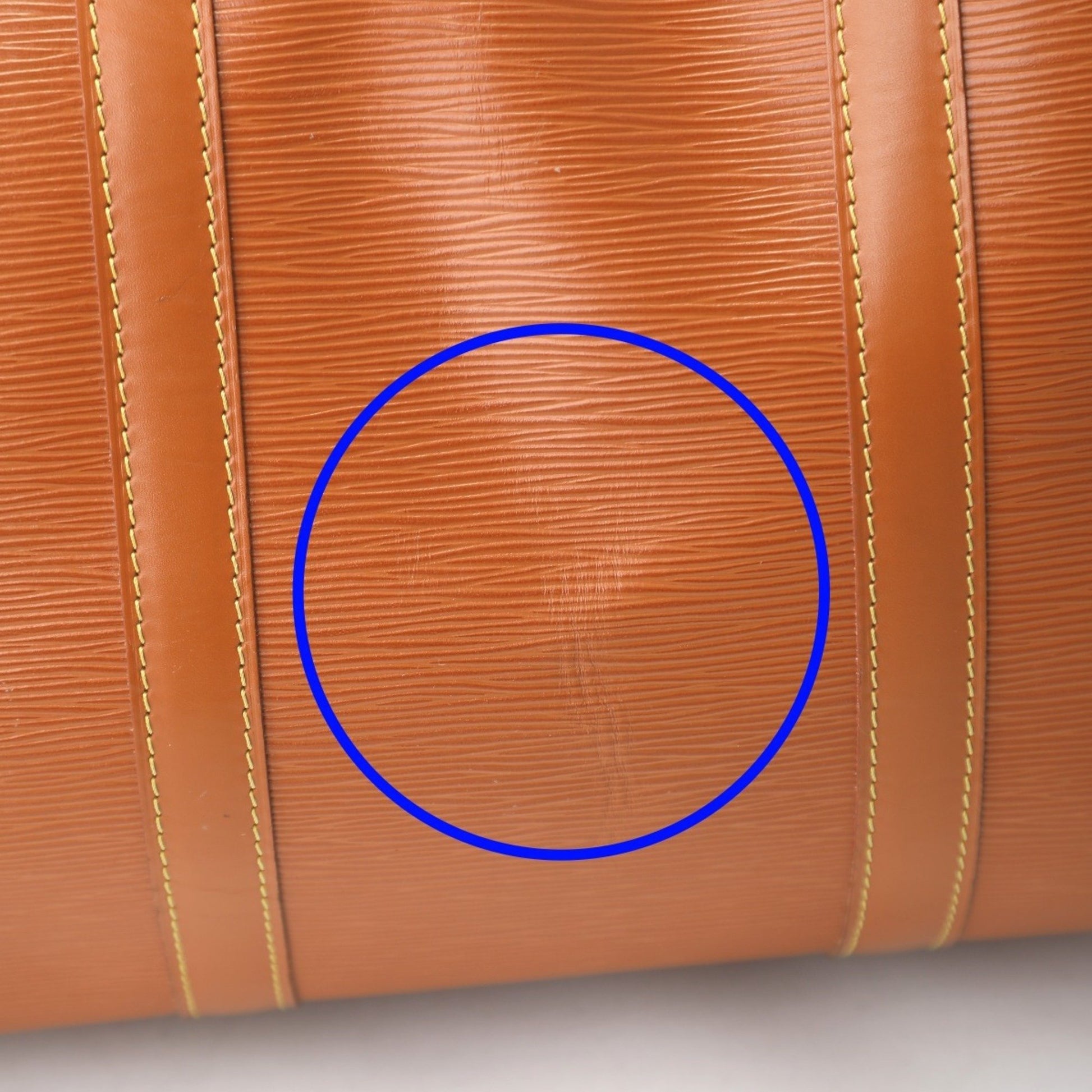 Louis Vuitton Keepall 55, Brown, Leather, travel