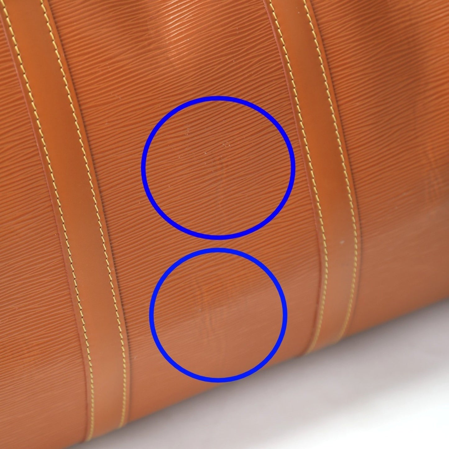 Louis Vuitton Keepall 55, Brown, Leather, travel