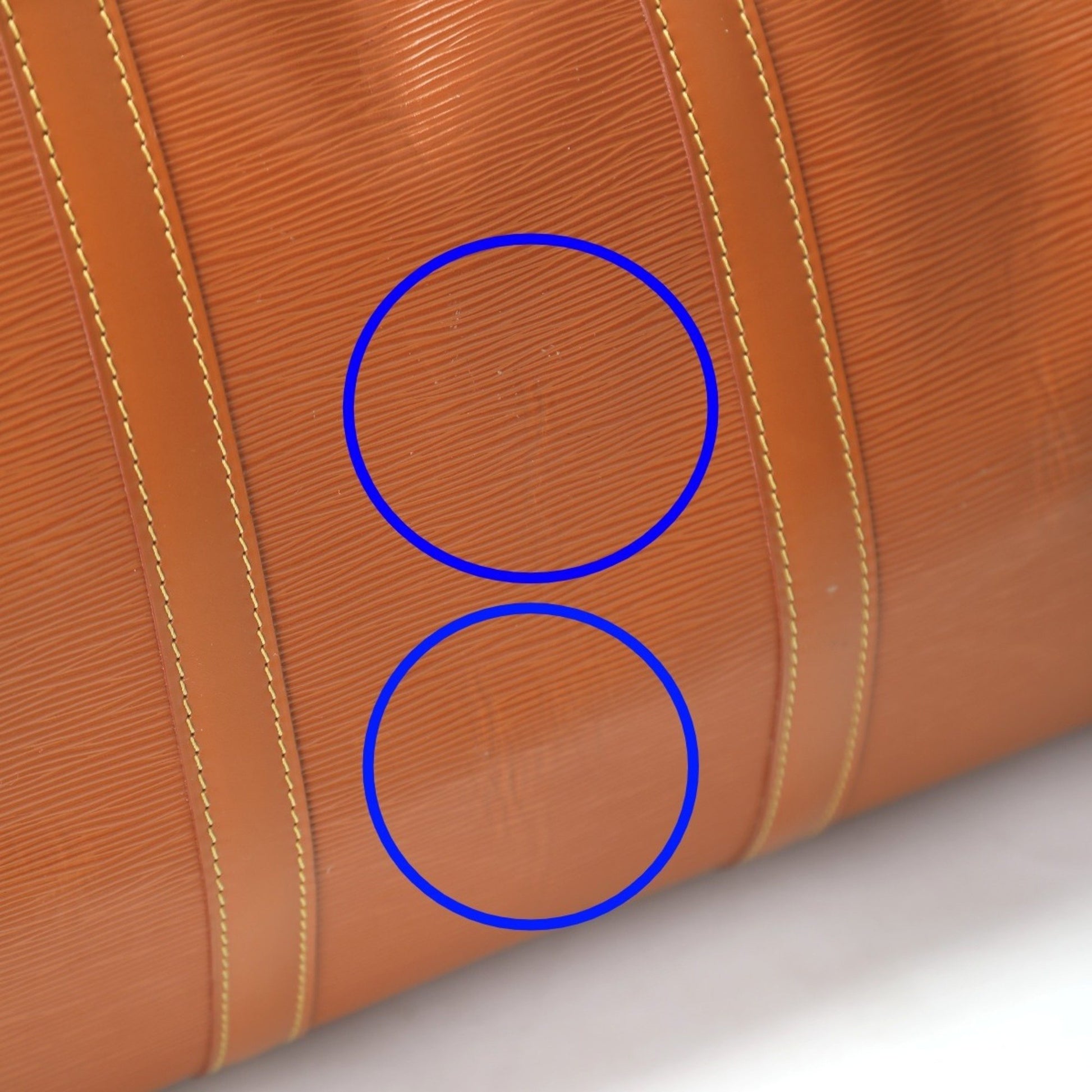 Louis Vuitton Keepall 55, Brown, Leather, travel