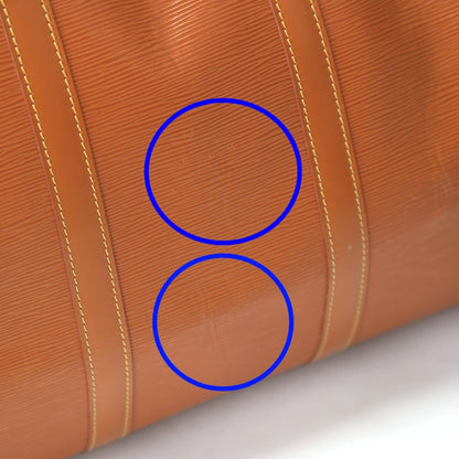 Louis Vuitton Keepall 55, Brown, Leather, travel