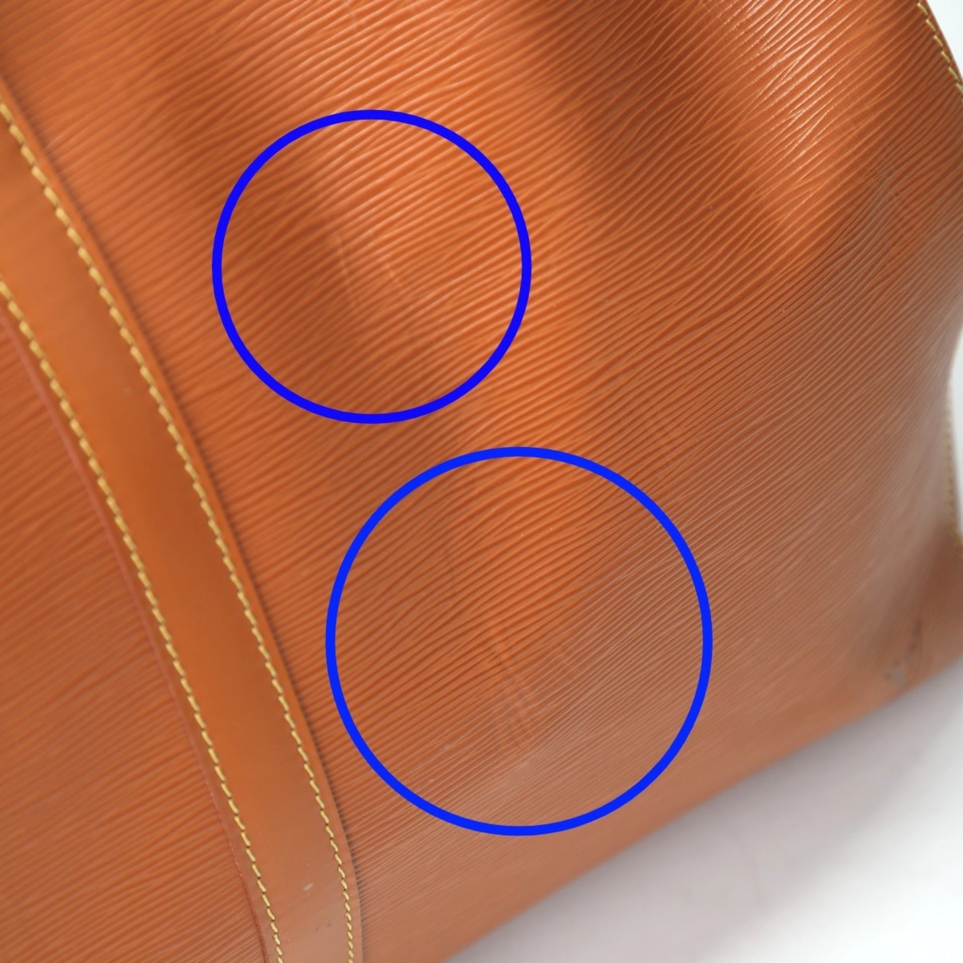 Louis Vuitton Keepall 55, Brown, Leather, travel