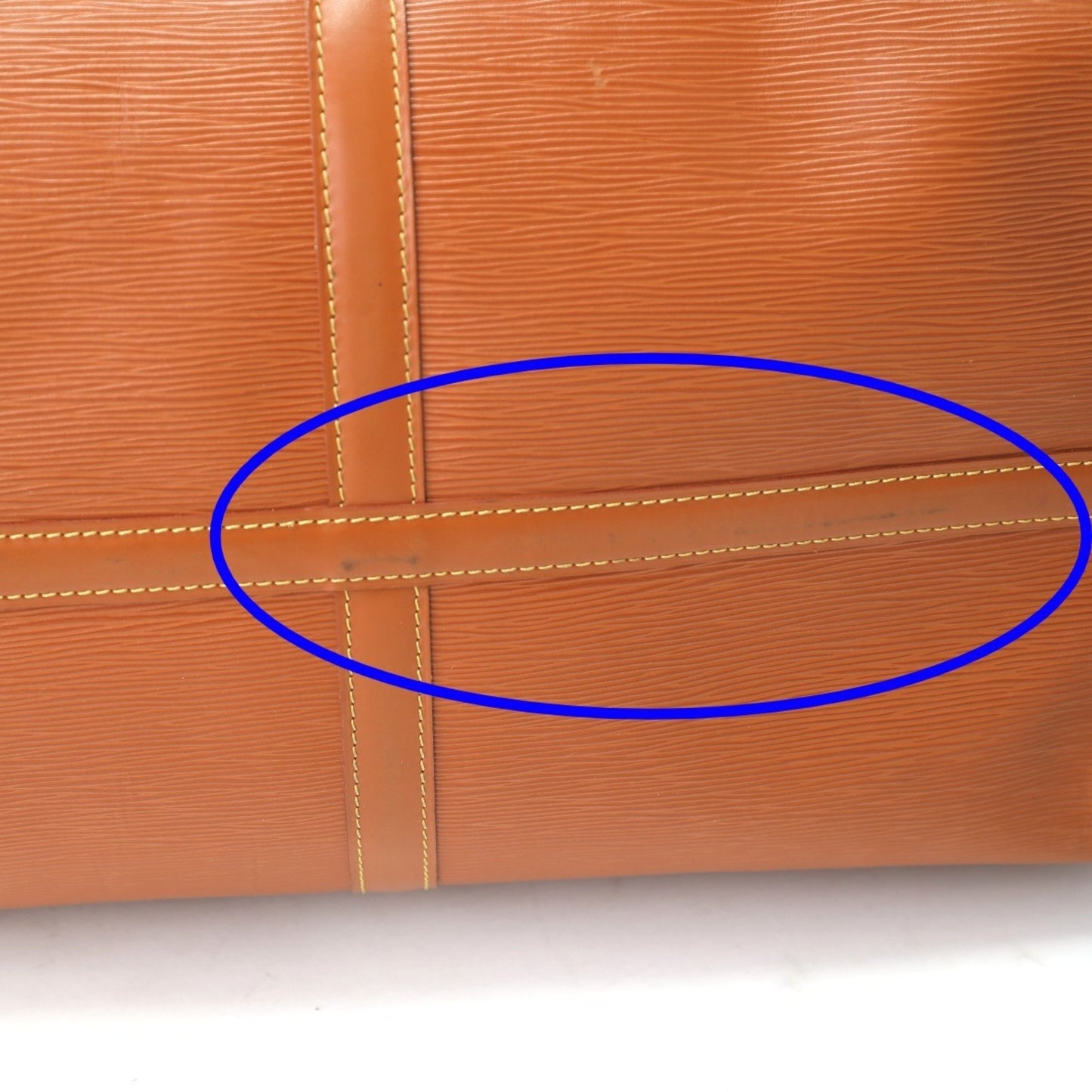 Louis Vuitton Keepall 55, Brown, Leather, travel