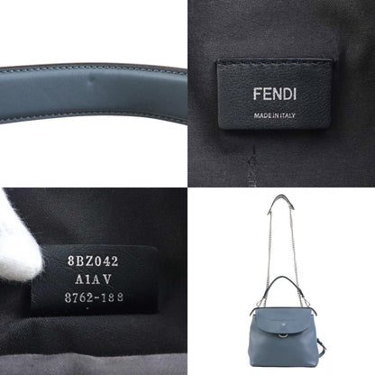 Fendi Back to school, Blue, Leather, backpack