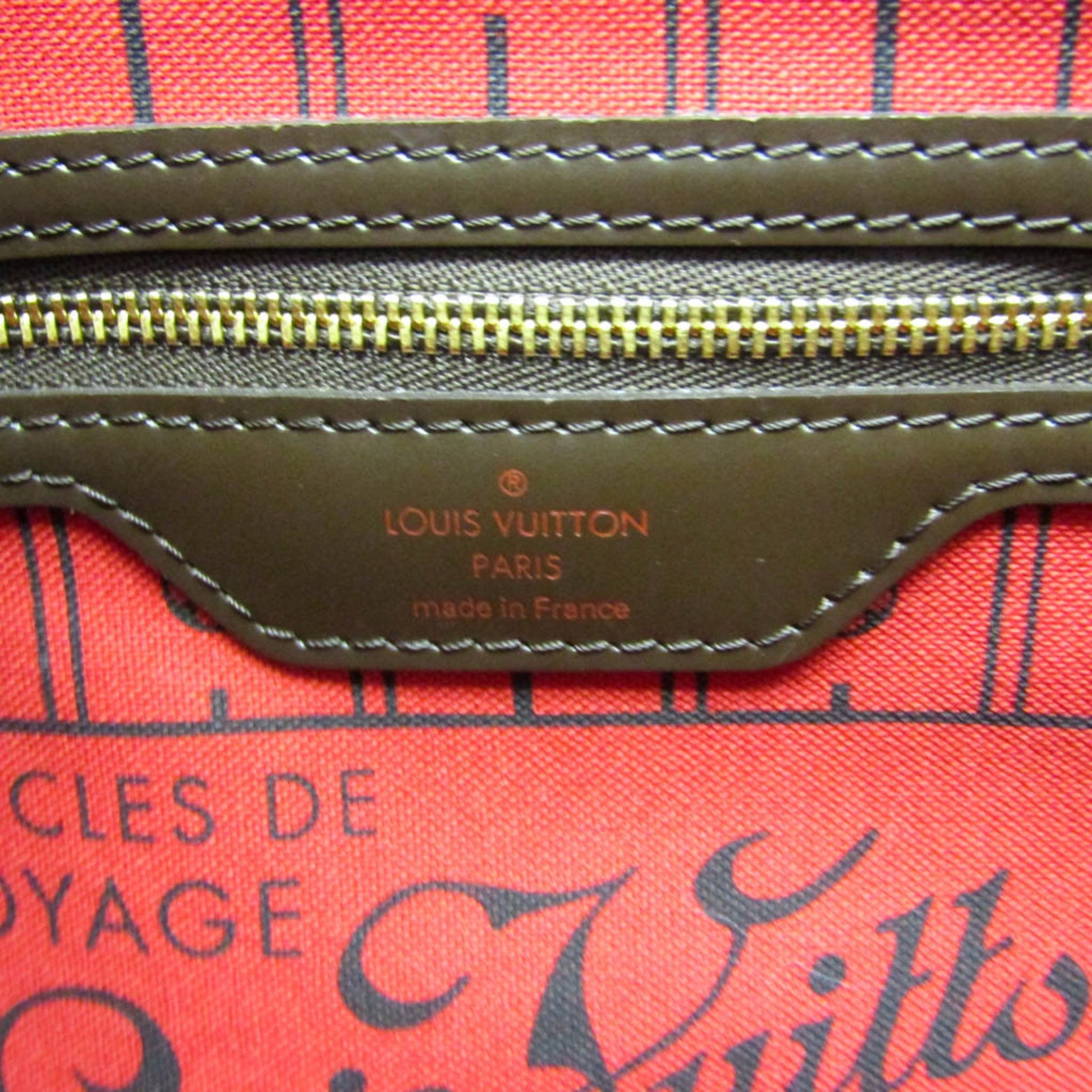 Louis Vuitton Neverfull PM, Brown, Canvas, tote