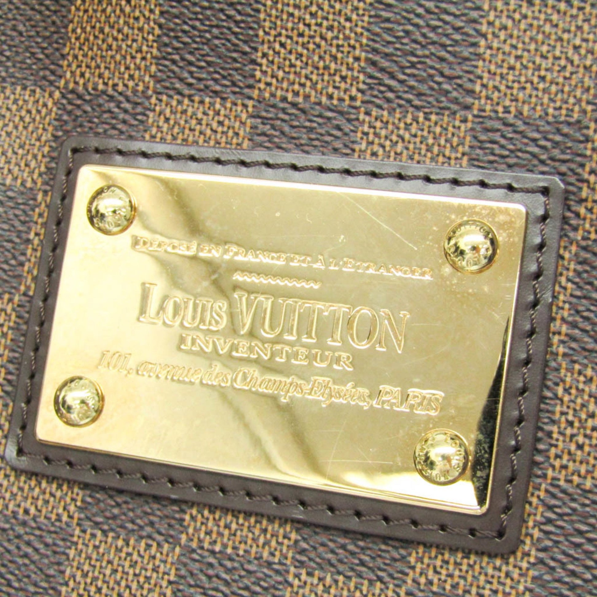 Louis Vuitton Hampstead, Brown, Canvas, tote