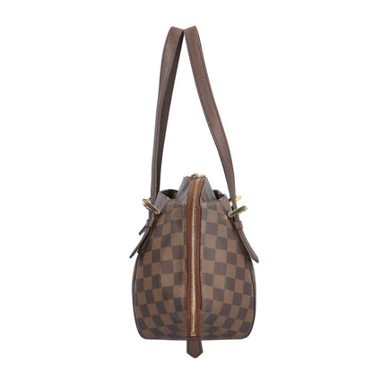 Louis Vuitton Belem MM, Brown, Canvas, shoulder