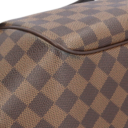 Louis Vuitton Belem MM, Brown, Canvas, shoulder