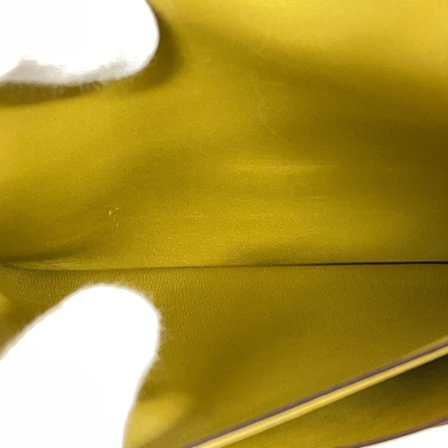 Hermès Béarn, Yellow, Leather, wallet