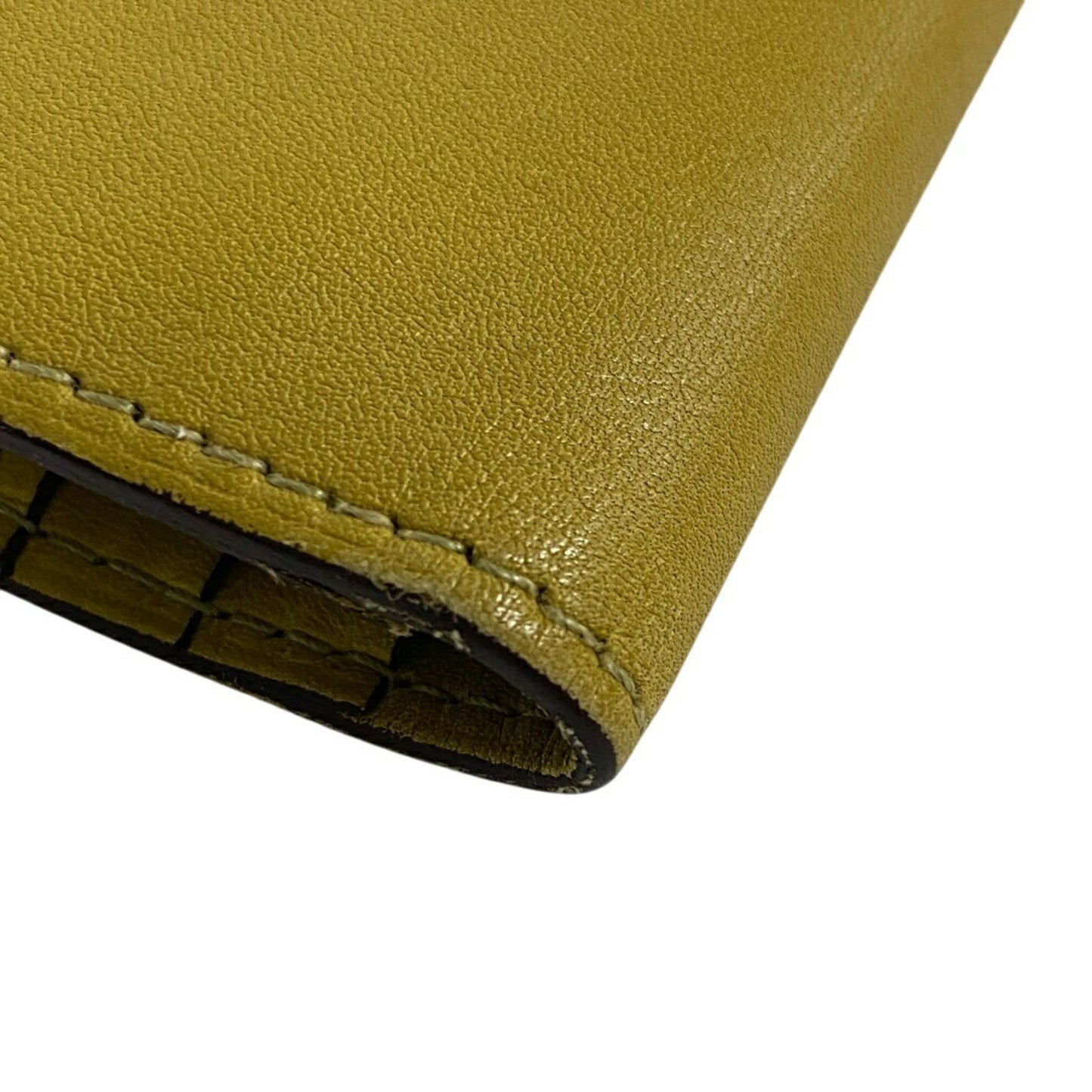 Hermès Béarn, Yellow, Leather, wallet
