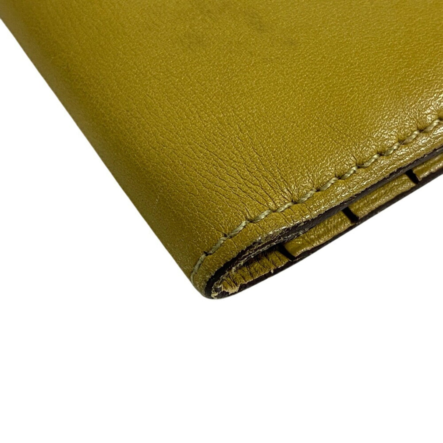 Hermès Béarn, Yellow, Leather, wallet