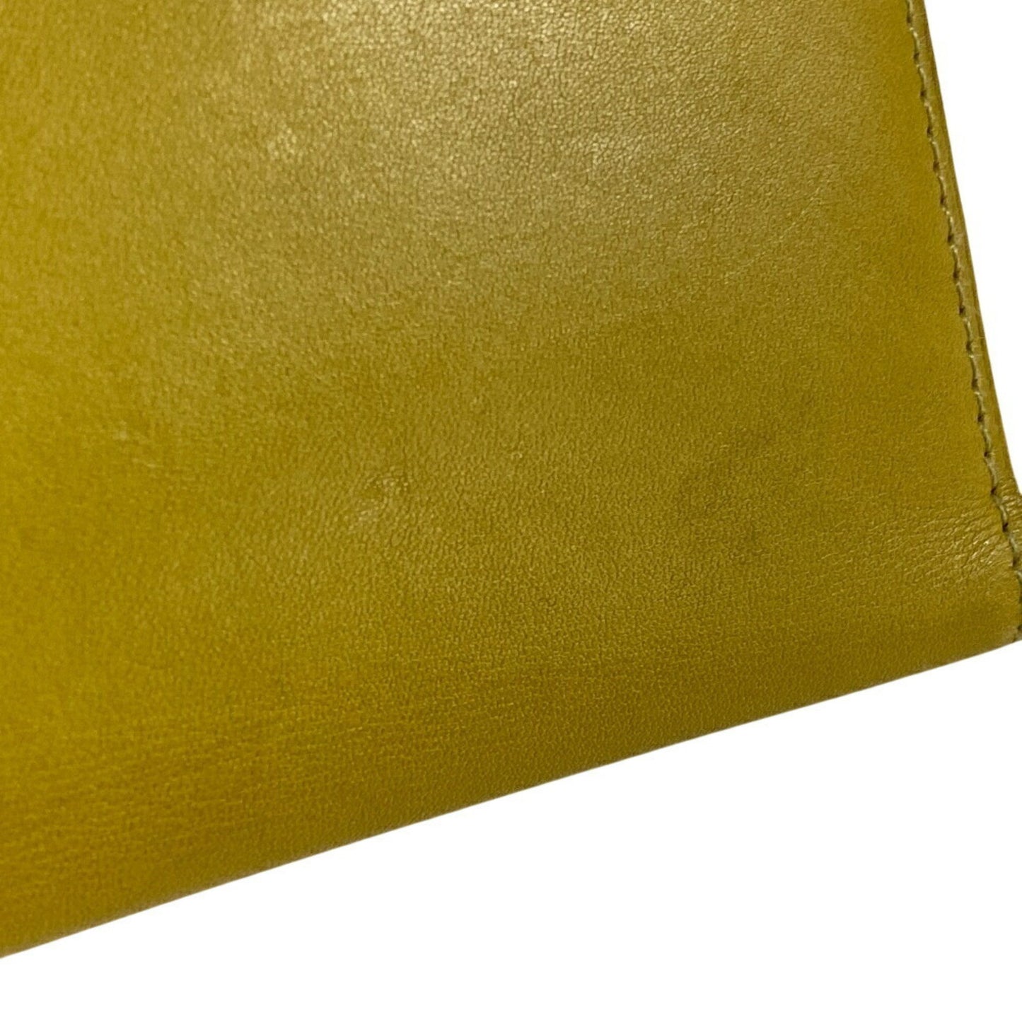 Hermès Béarn, Yellow, Leather, wallet