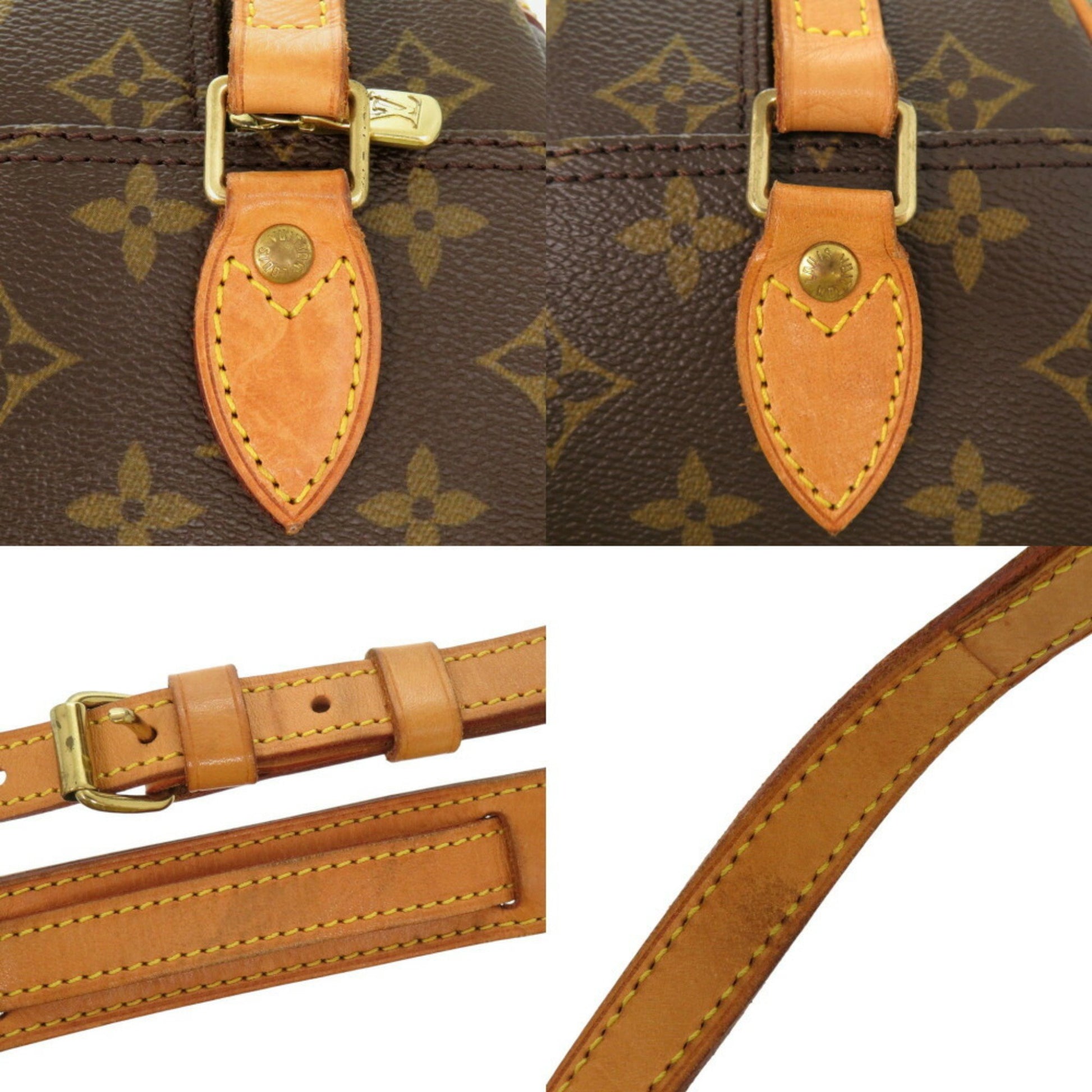 Louis Vuitton Blois, Brown, Canvas, shoulder