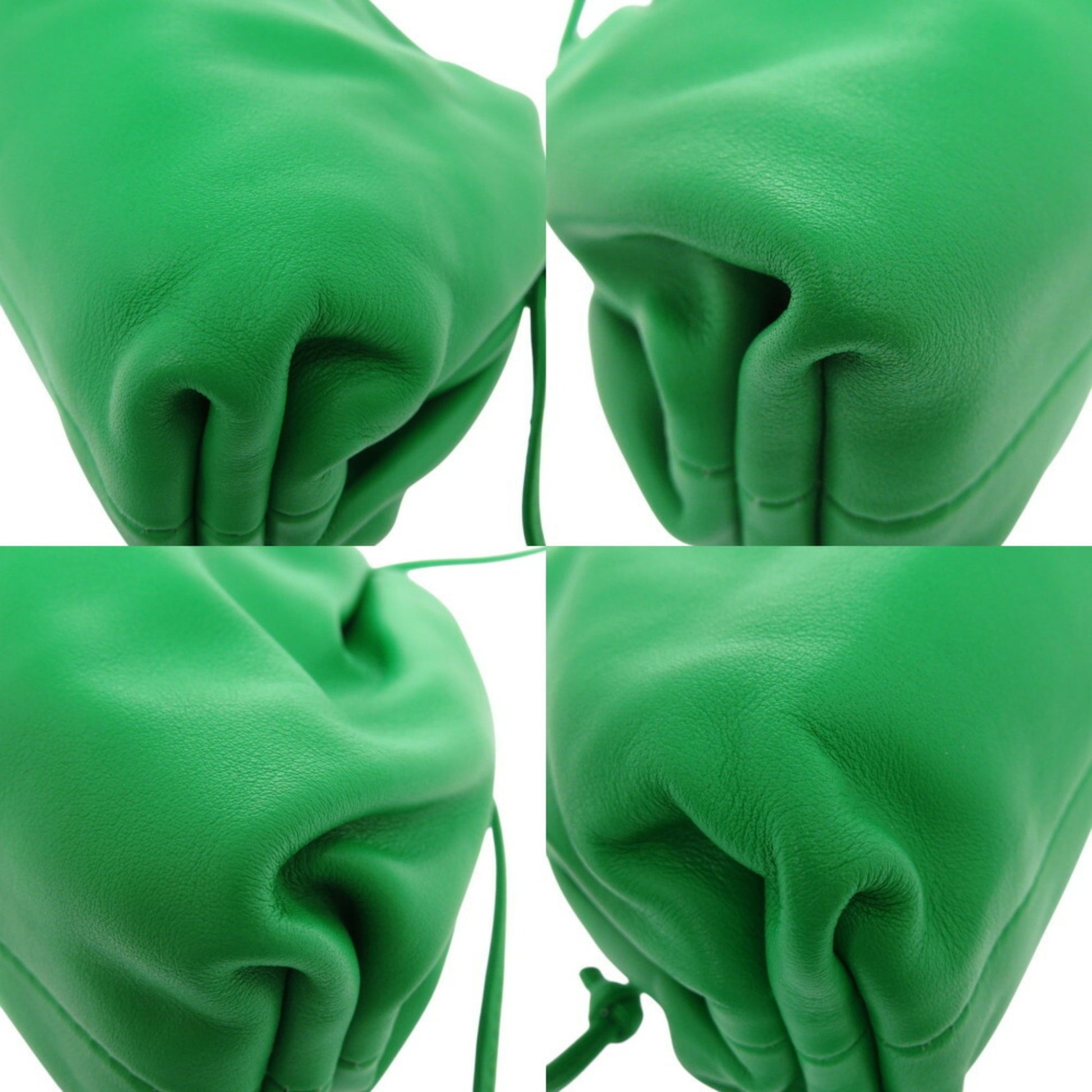 Bottega Veneta The pouch, Green, Leather, clutch