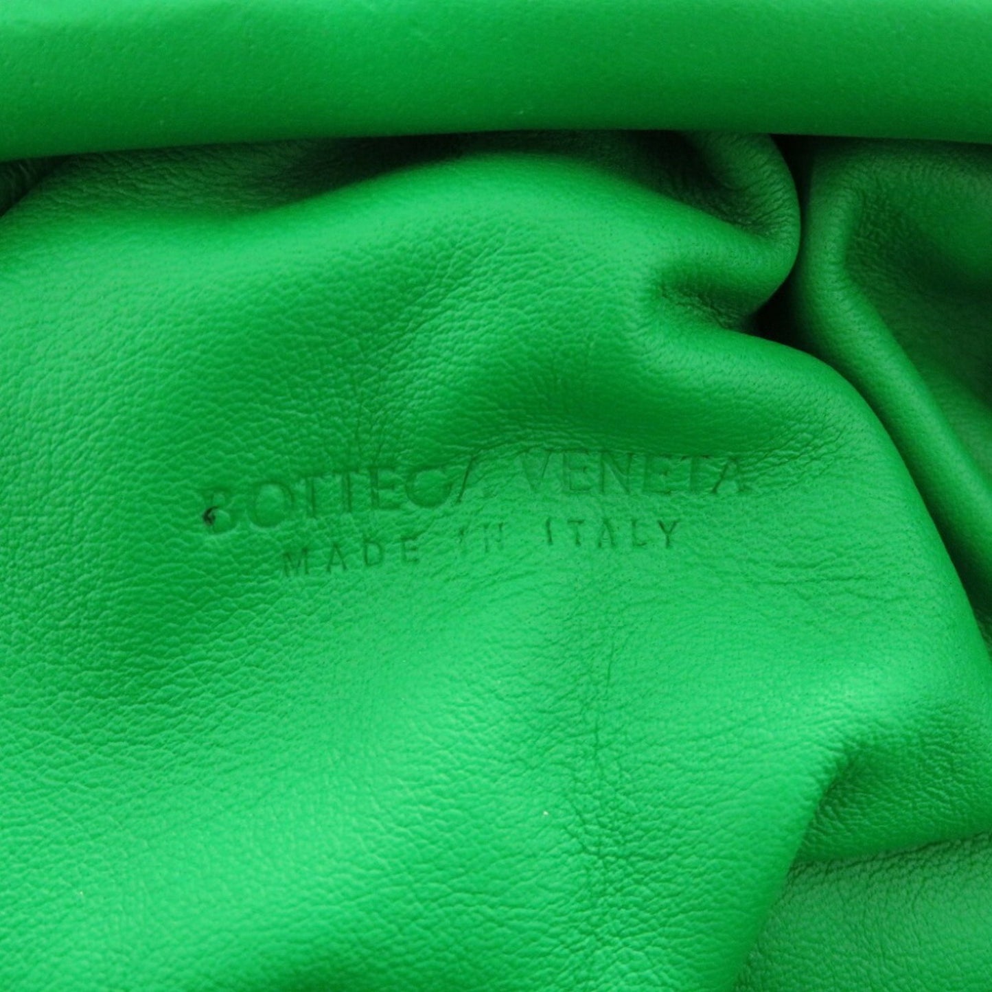 Bottega Veneta The pouch, Green, Leather, clutch