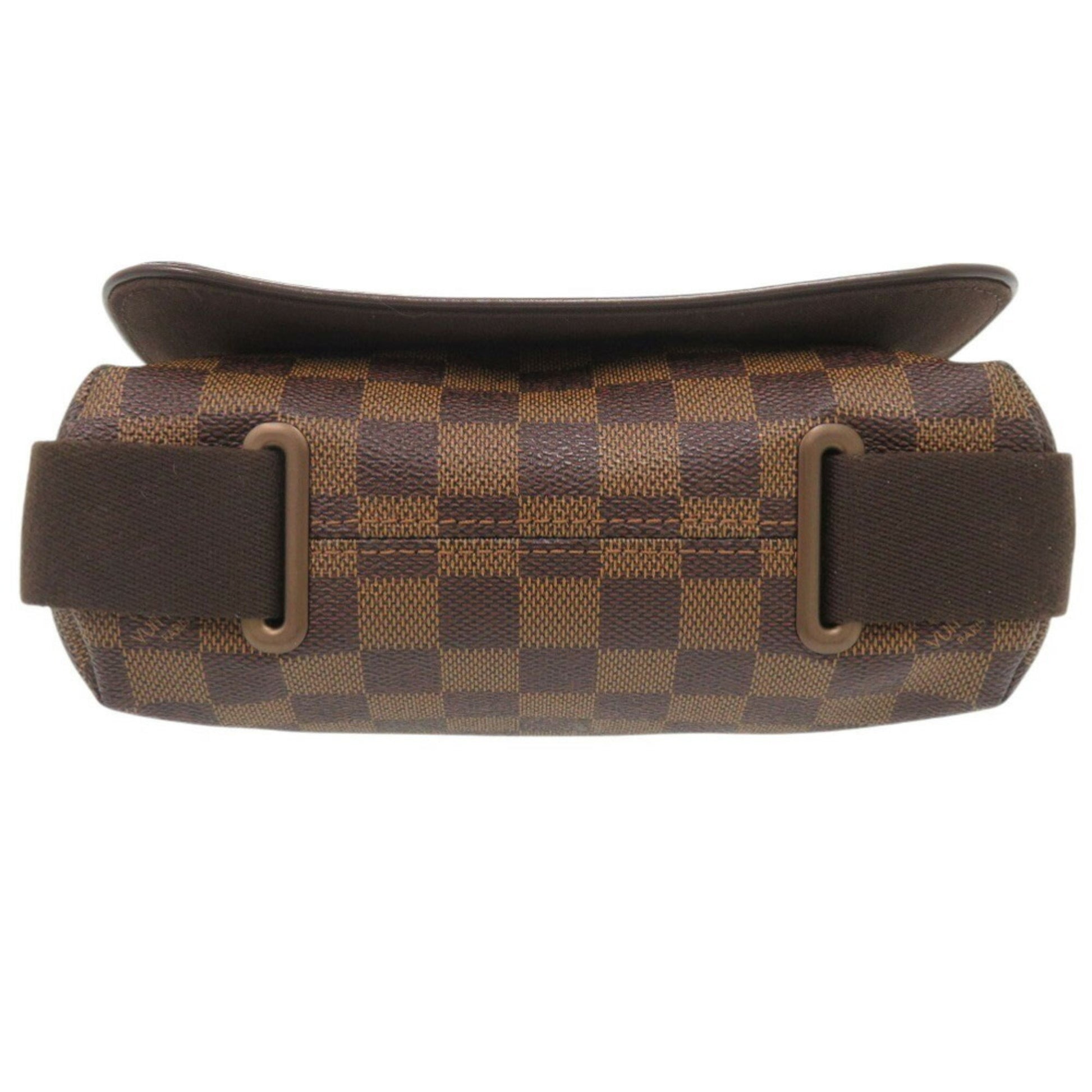 Louis Vuitton Brooklyn, Brown, Canvas, shoulder