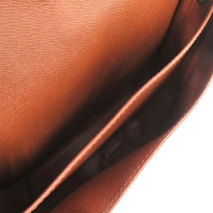 Louis Vuitton Cartouchiere, Brown, Canvas, shoulder