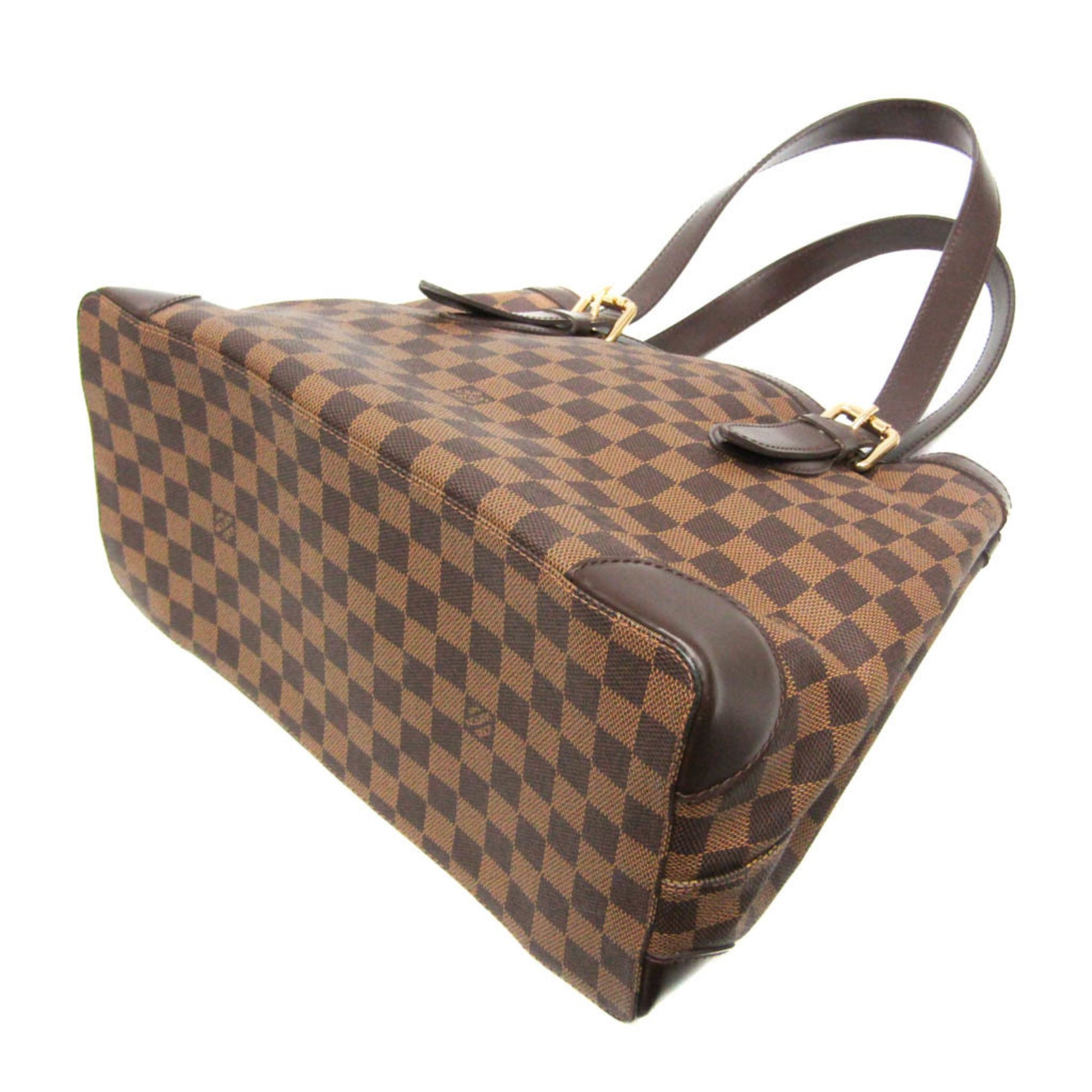 Louis Vuitton Hampstead, Brown, Canvas, shoulder