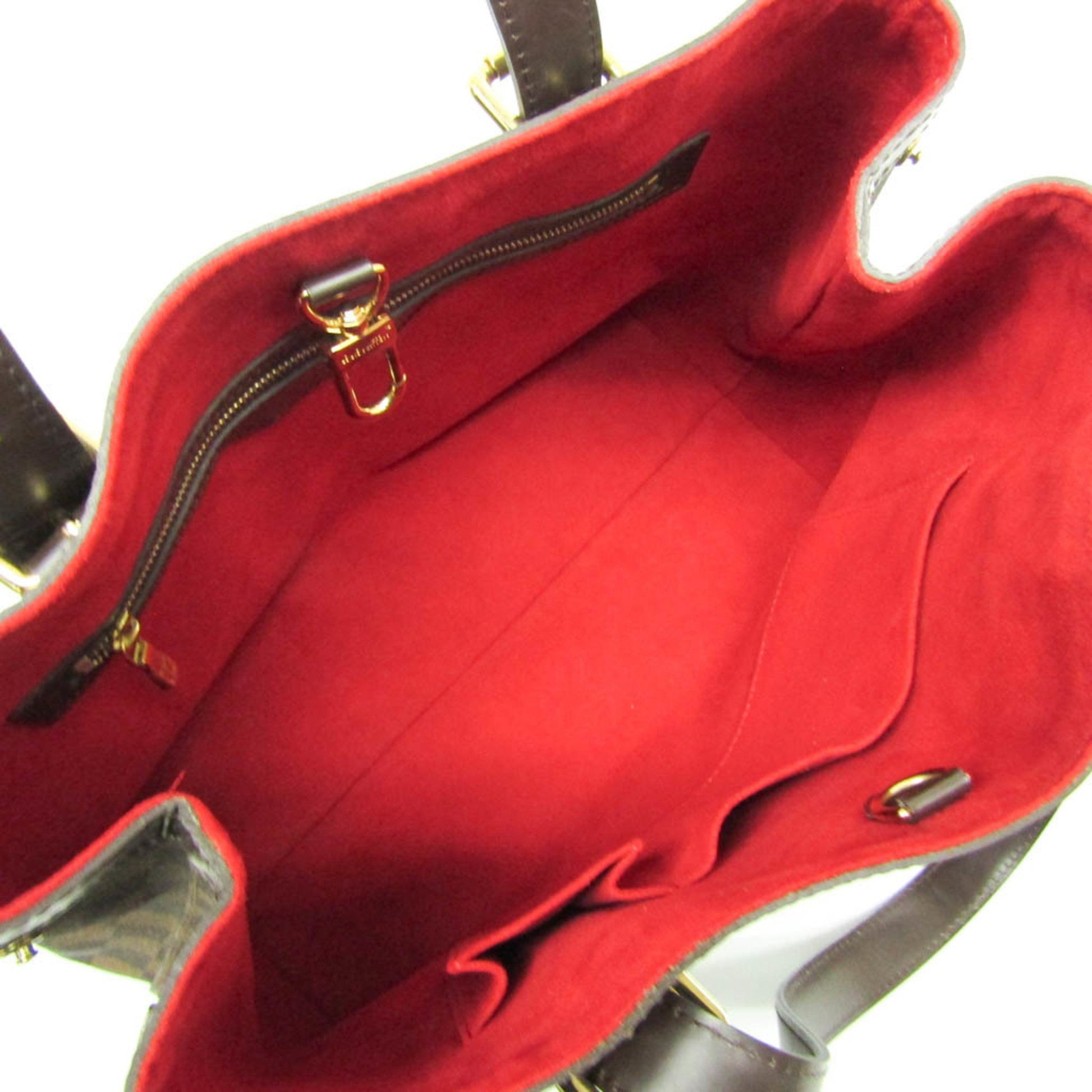 Louis Vuitton Hampstead, Brown, Canvas, shoulder