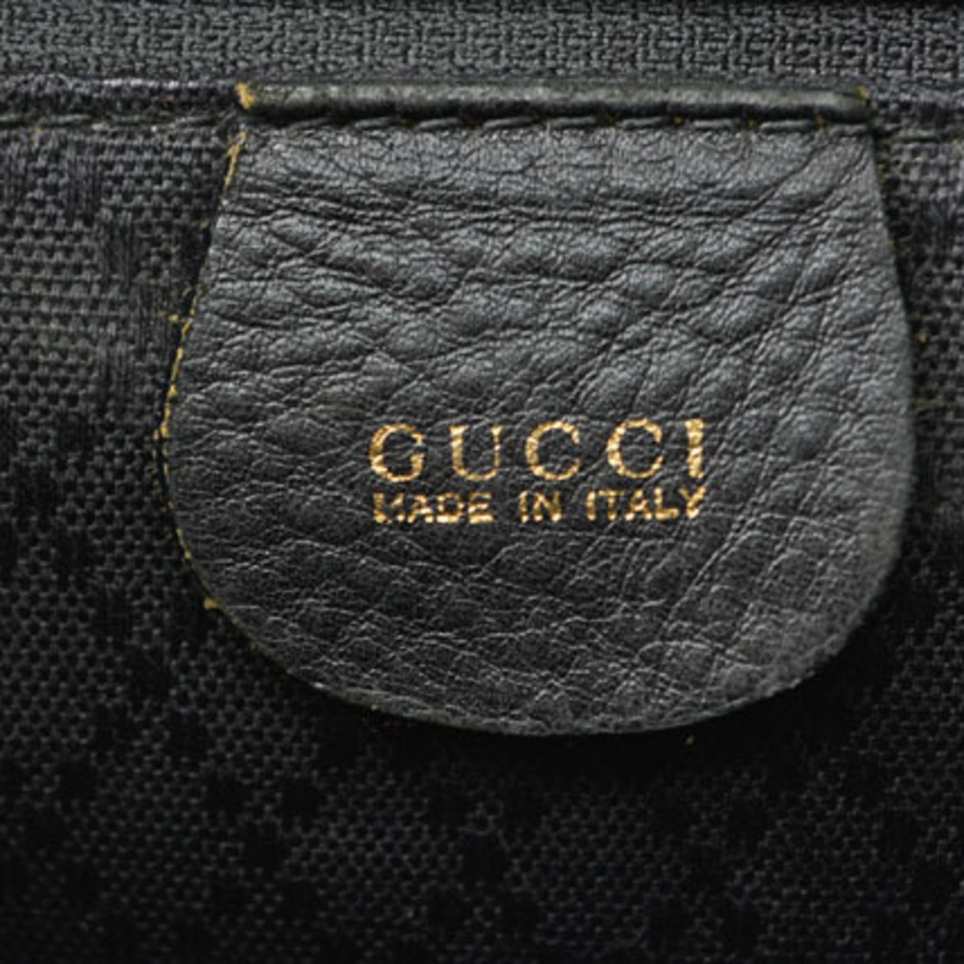 Gucci, Black, Leather, backpack