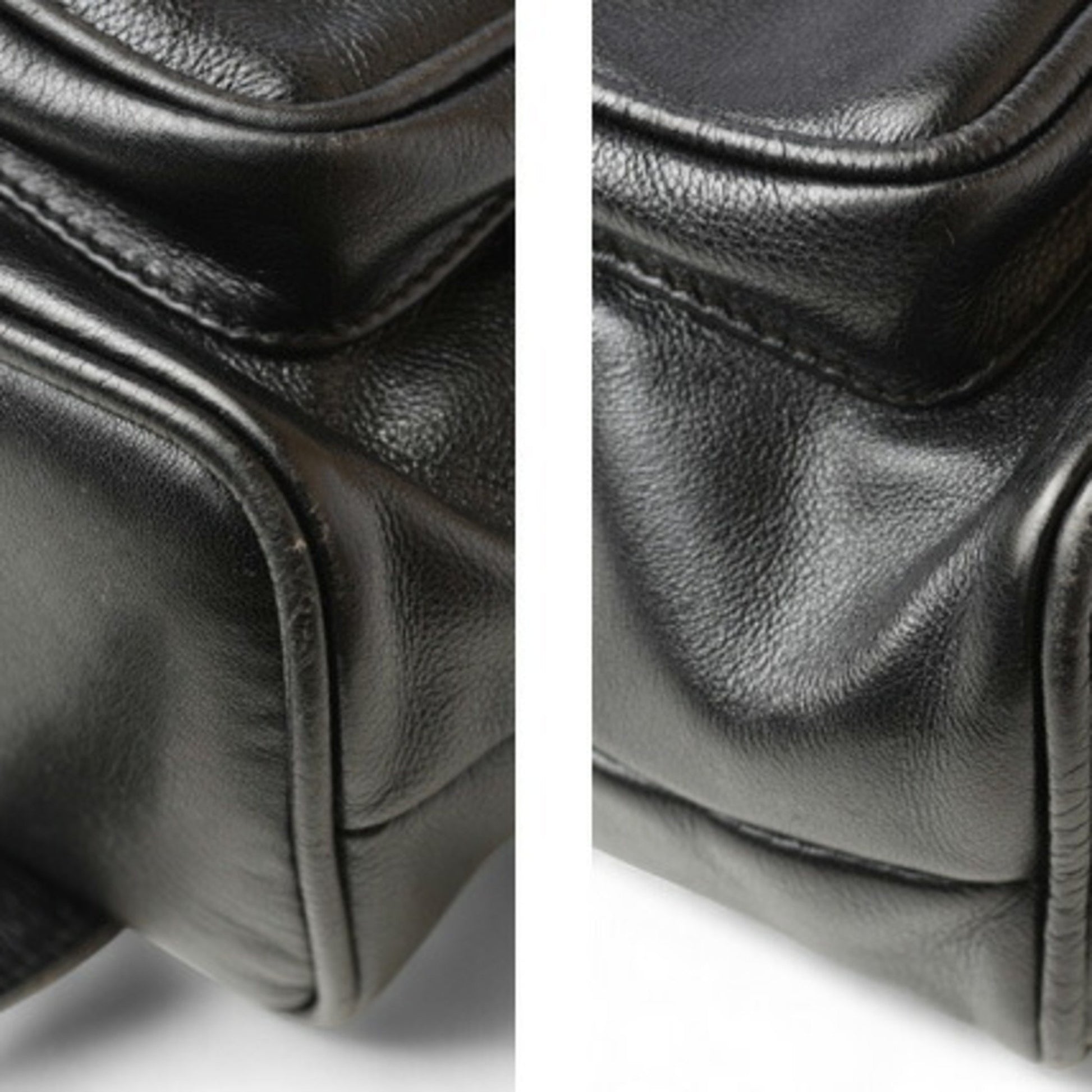 Gucci, Black, Leather, backpack