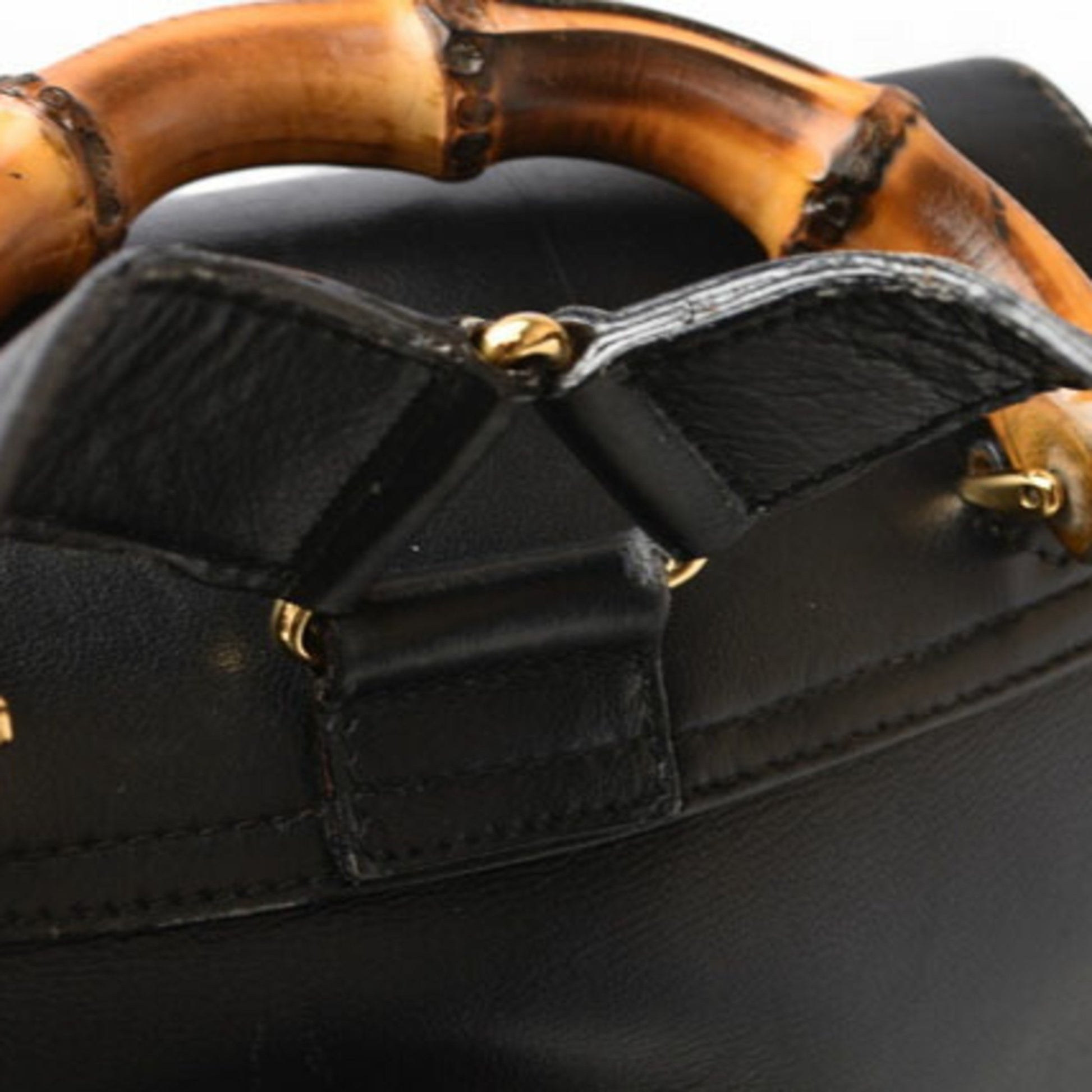 Gucci, Black, Leather, backpack