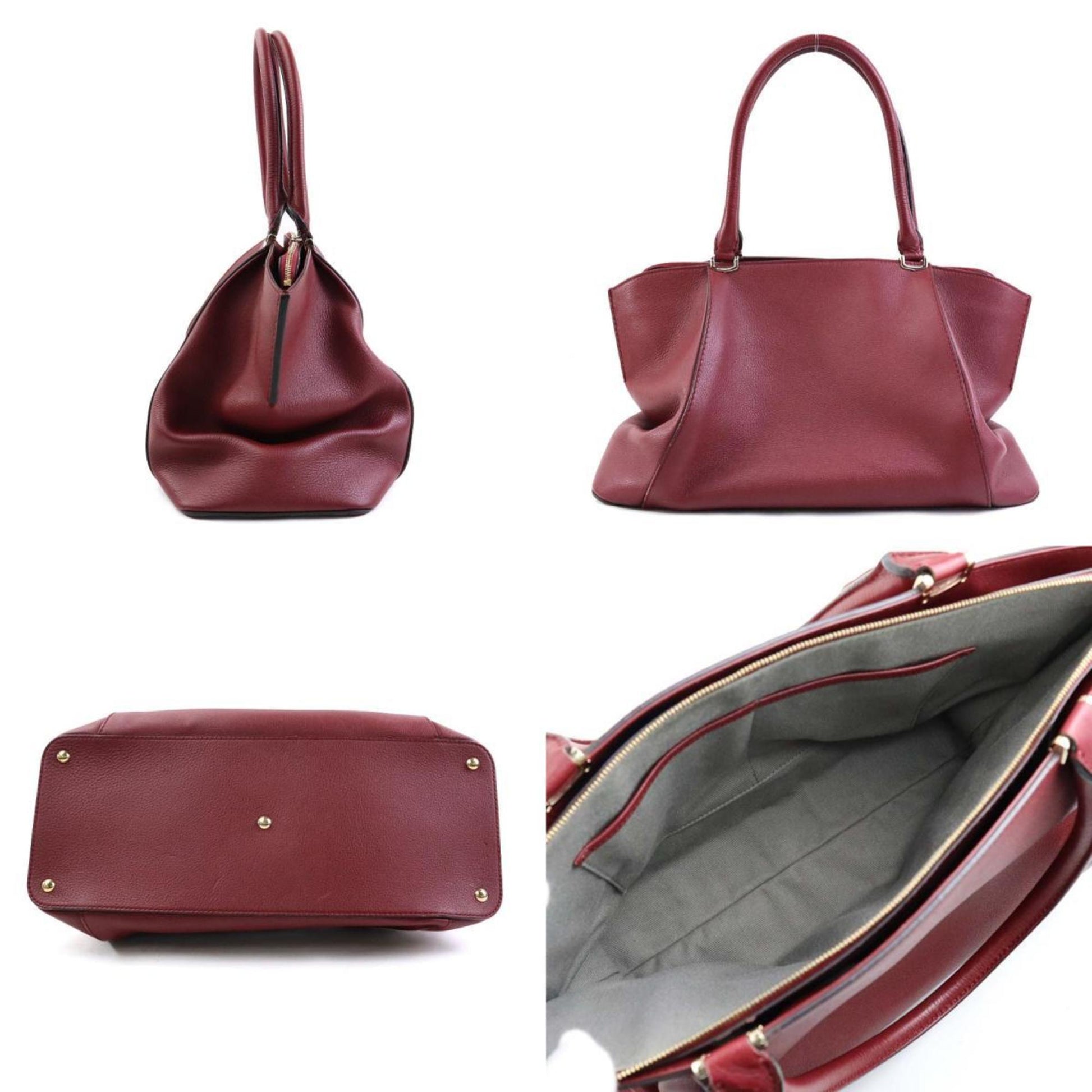Cartier, Burgundy, Leather, handbag