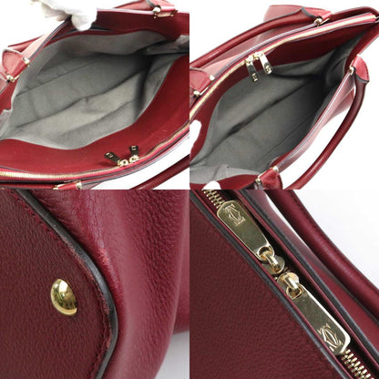 Cartier, Burgundy, Leather, handbag
