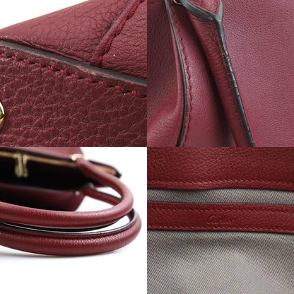 Cartier, Burgundy, Leather, handbag