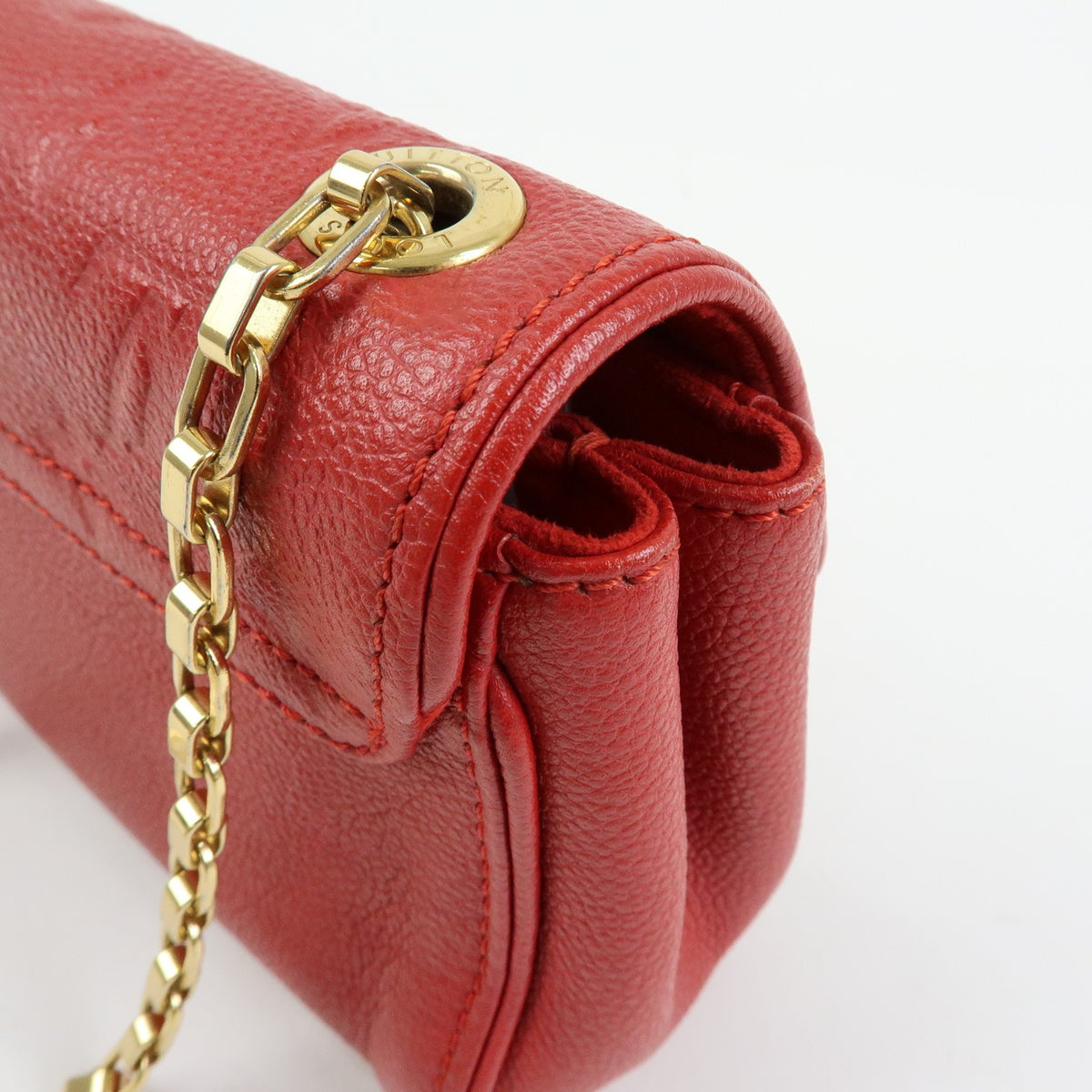 Louis Vuitton Saint Germain Monogram Empreinte Leather, Red, Leather, Handbag