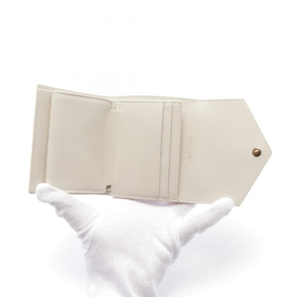 Saint Laurent, White, Leather, wallet