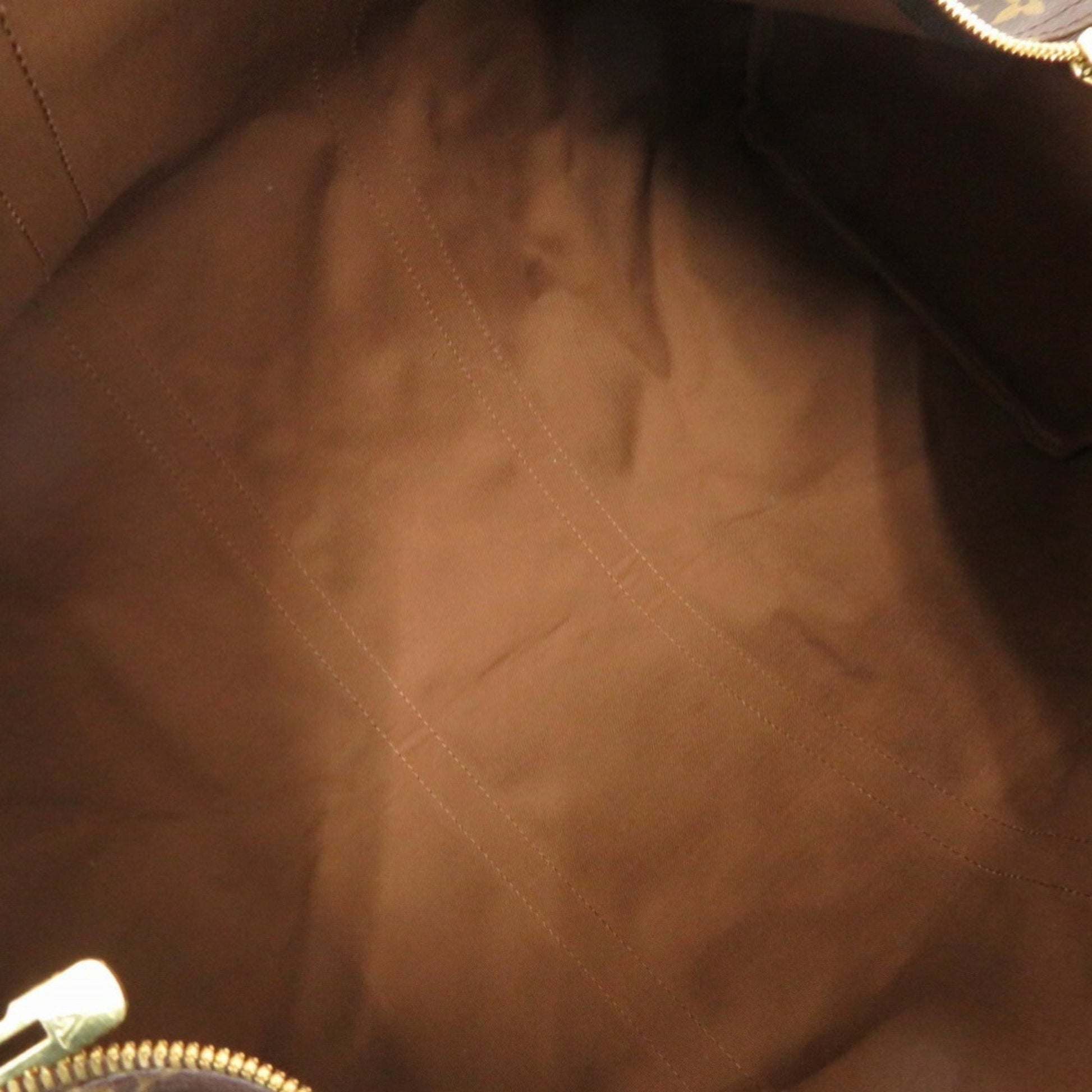Louis Vuitton Keepall 55, Brown, Canvas, travel