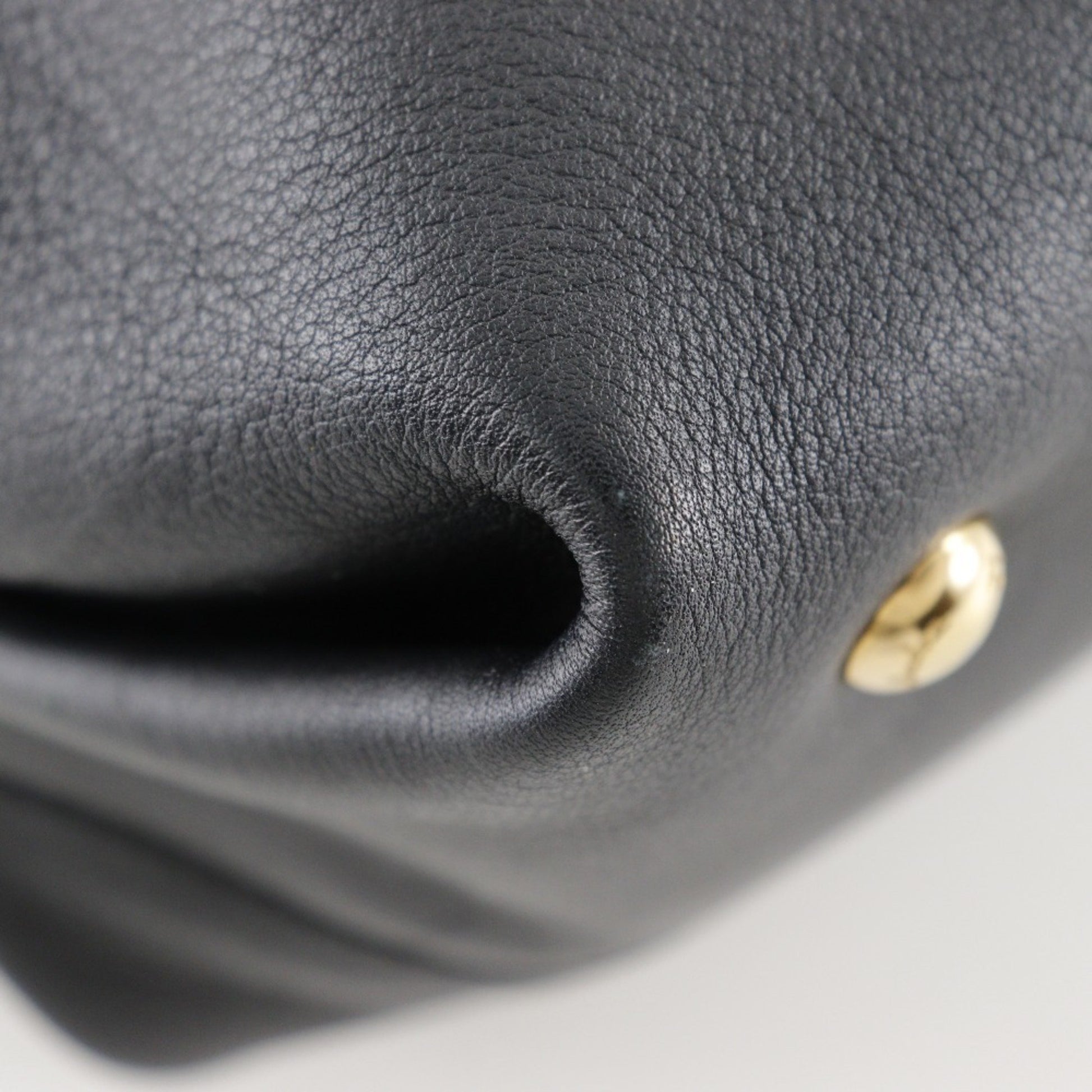 Salvatore Ferragamo Gancini, Black, Leather, handbag