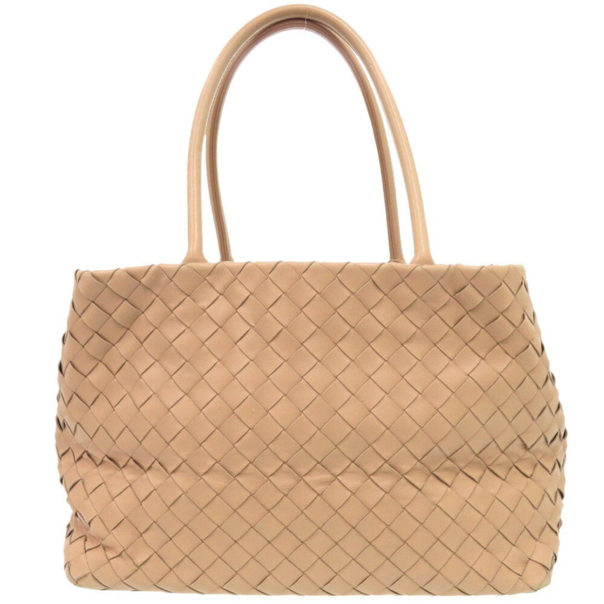 Bottega Veneta Intrecciato, Beige, Leather, tote